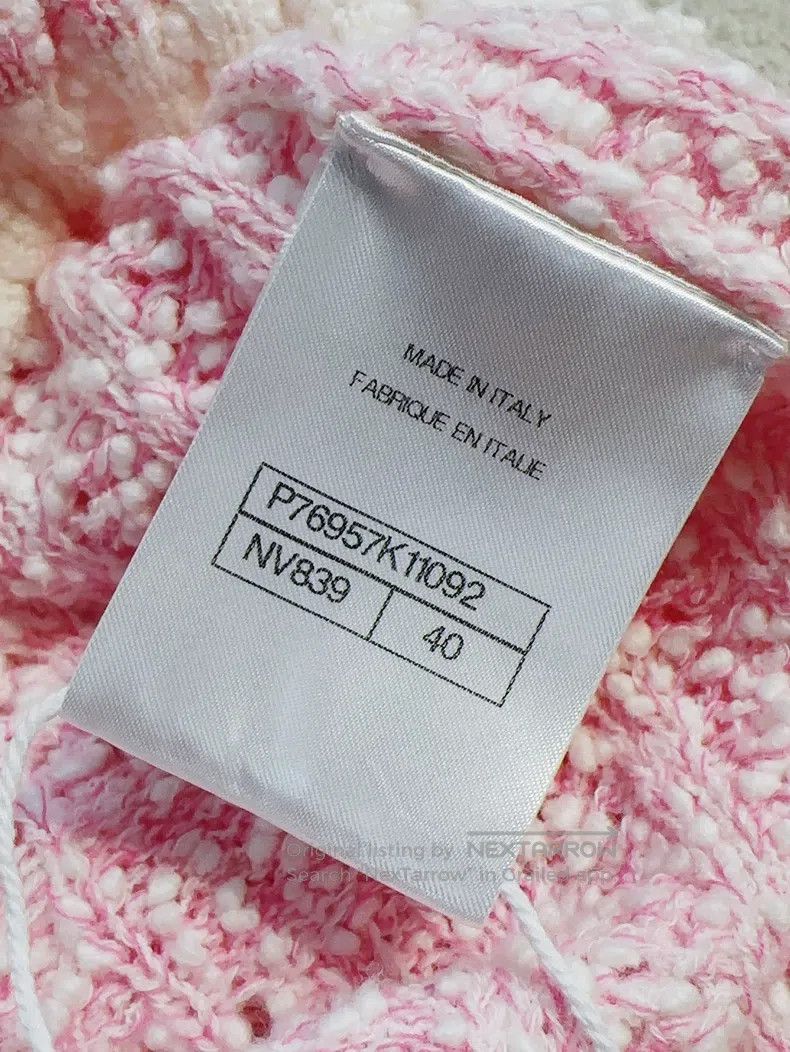 Chanel Chanel 24P pink long-sleeved hollow cardigan coat Size S / US 4 / IT 40 - 6 Thumbnail