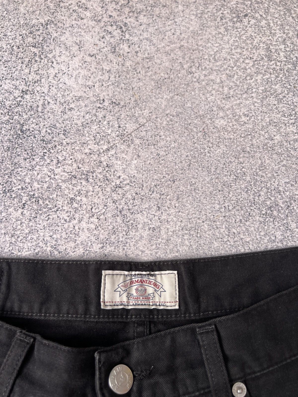 Armani × Designer × Vintage Vintage Armani Jeans Black Pants Size US 32 / EU 48 - 8 Thumbnail