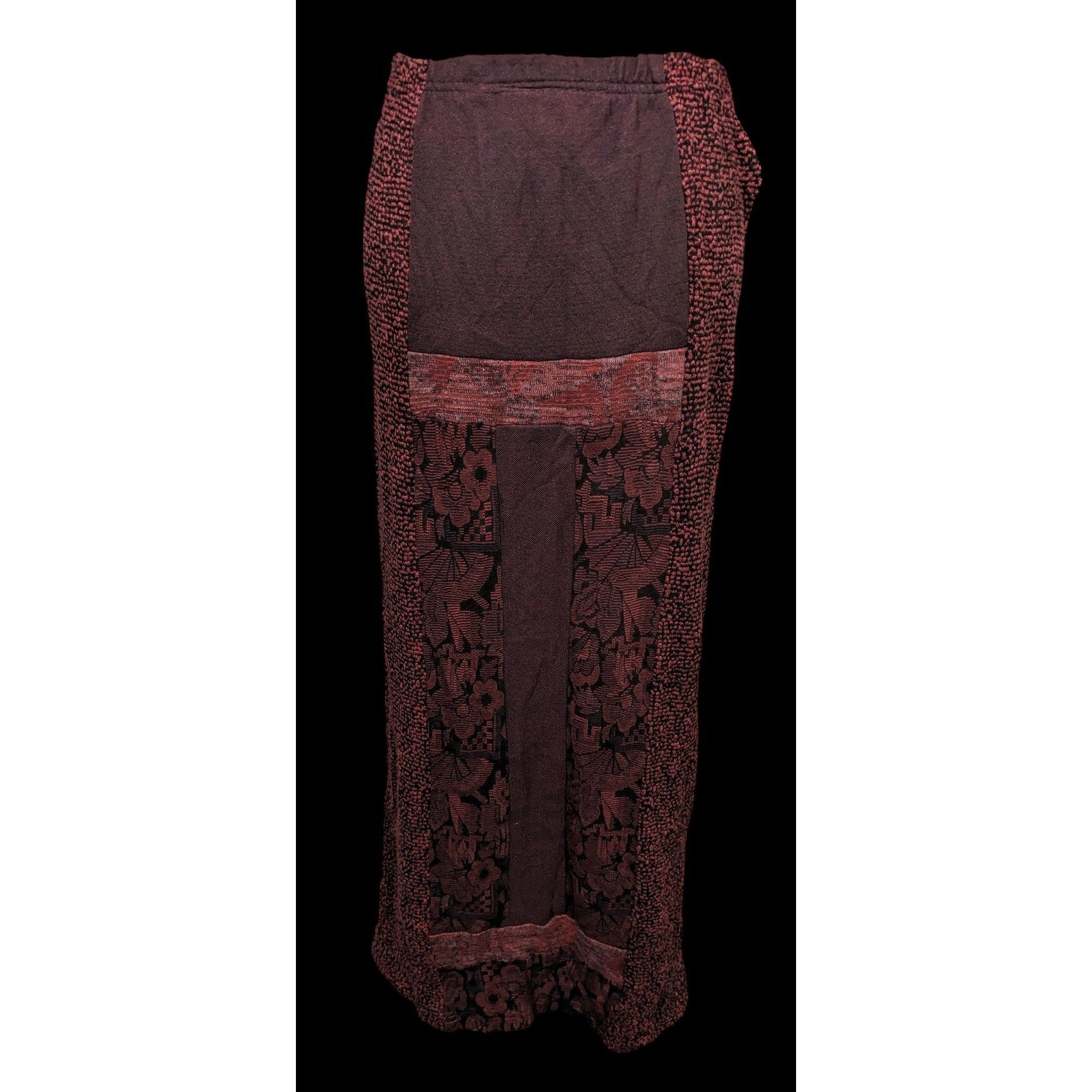 Other Vintage 80s Gothic Maxi Skirt by Outback Adventurous Clothin Size 26" / US 2 / IT 38 - 3 Thumbnail