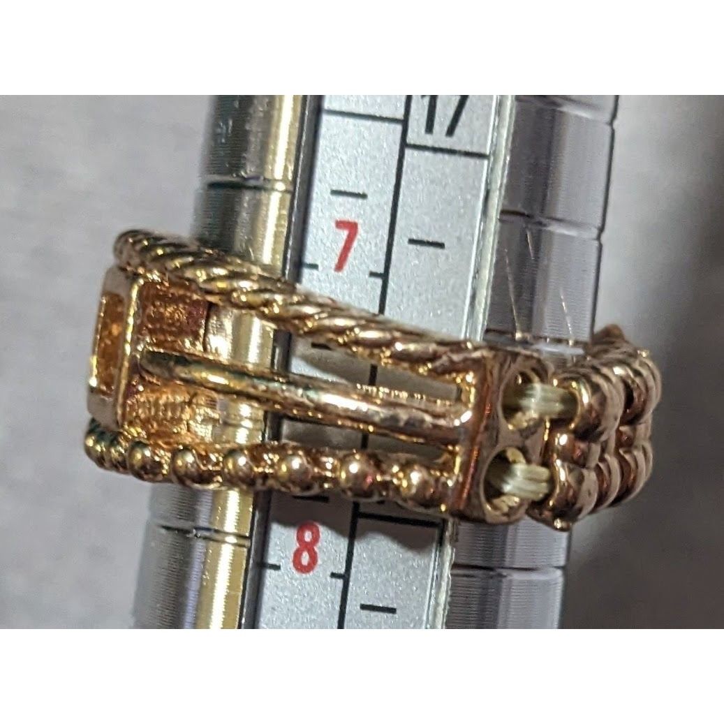 Other Paparazzi A Square Deal Gold Tone Stretch Ring Size 8 Size ONE SIZE - 14 Thumbnail
