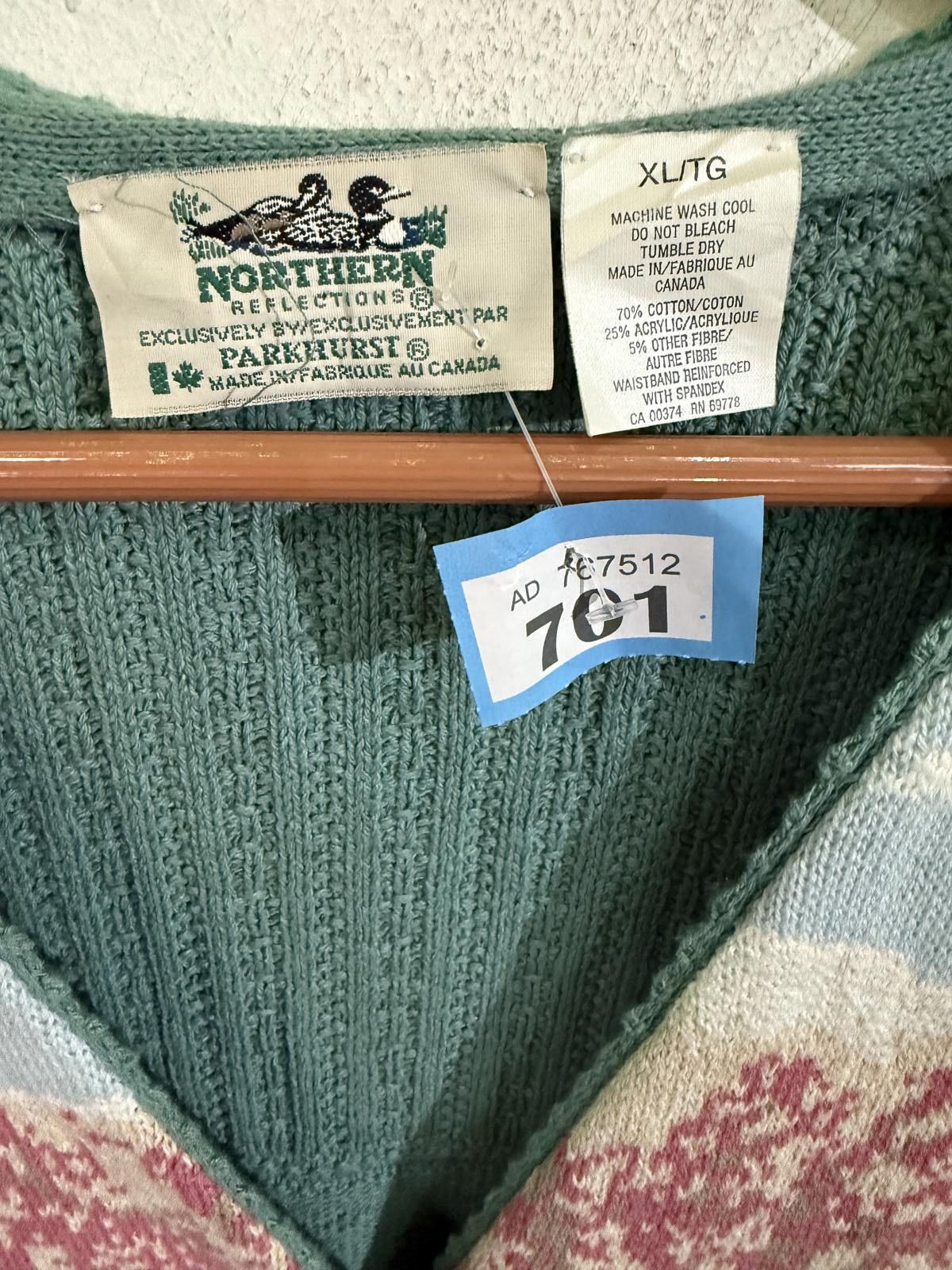 Northern Reflections Vintage Northern Reflections Sleeveless Sweater Vest with Sc Size ONE SIZE - 2 Thumbnail
