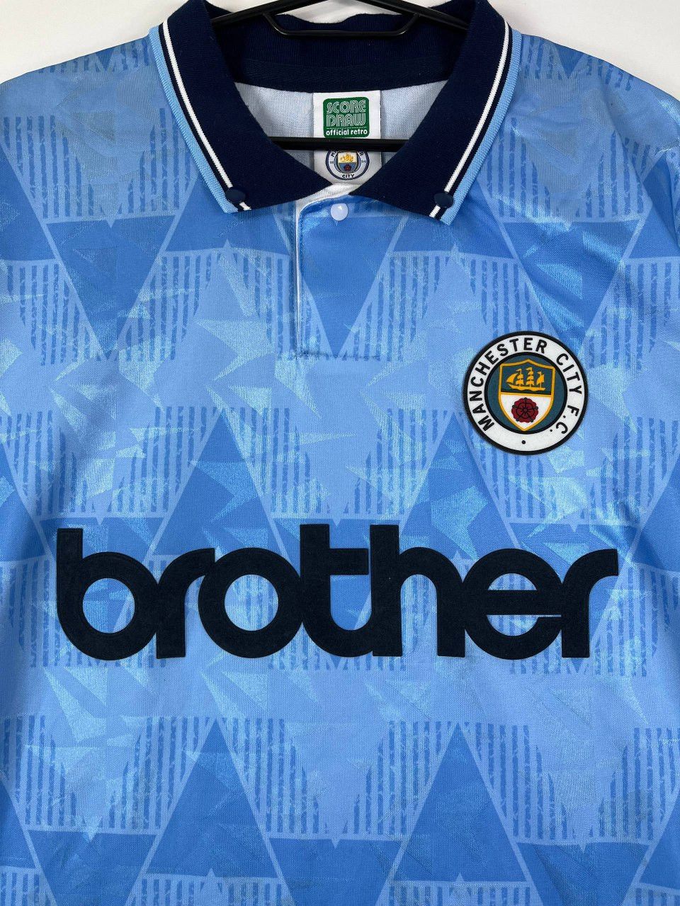 Umbro Manchester City 1991 1993 Home Score Official Retro Size XL Size US XL / EU 56 / 4 - 2 Thumbnail