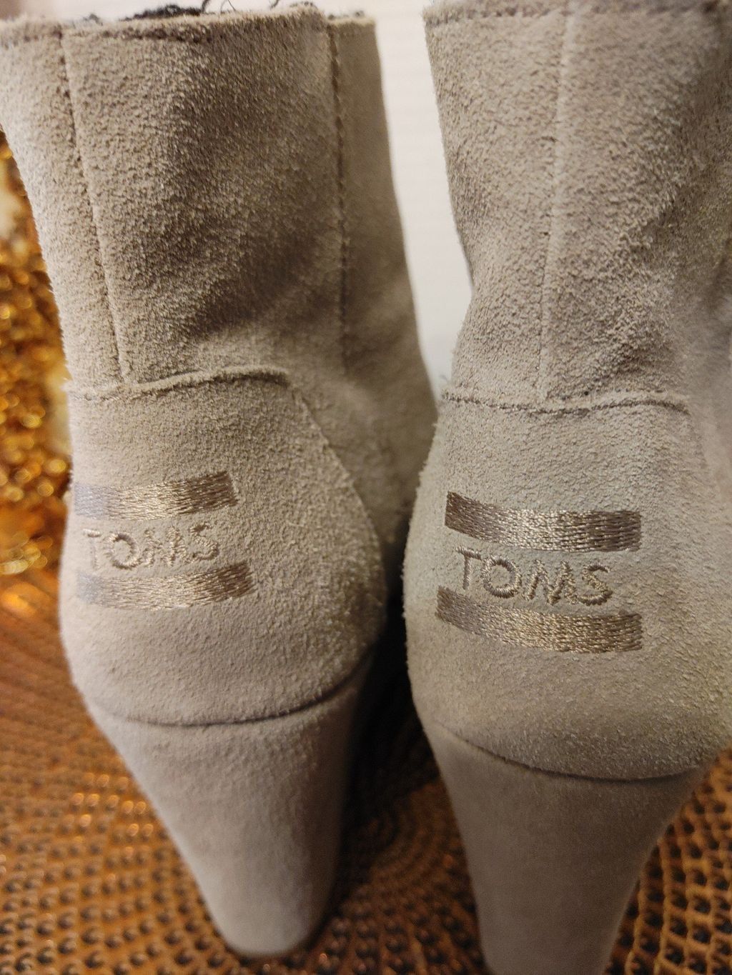 Toms TOMS Sadie Suede Wedge Booties Size 6 Size US 6 / IT 36 - 5 Thumbnail