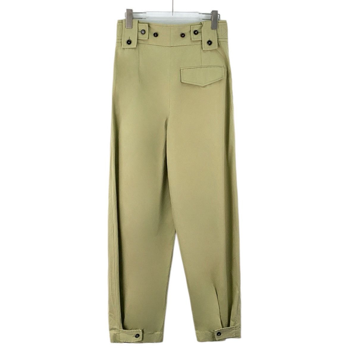 Bottega Veneta Bottega Veneta Light Green Cotton Casual Pants K26WX Size US 32 / EU 48 - 2 Thumbnail