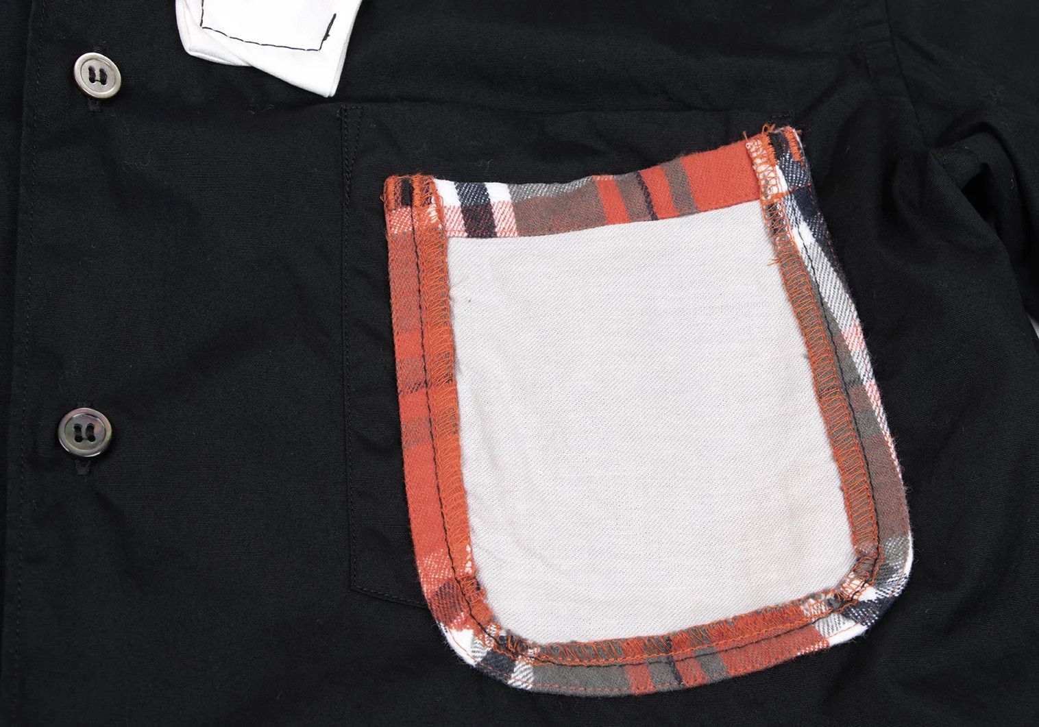 Comme des Garcons Homme Plus Cotton Bow Tie Double Patch Pocket Design Shirt Black XS Size US XS / EU 42 / 0 - 6 Thumbnail
