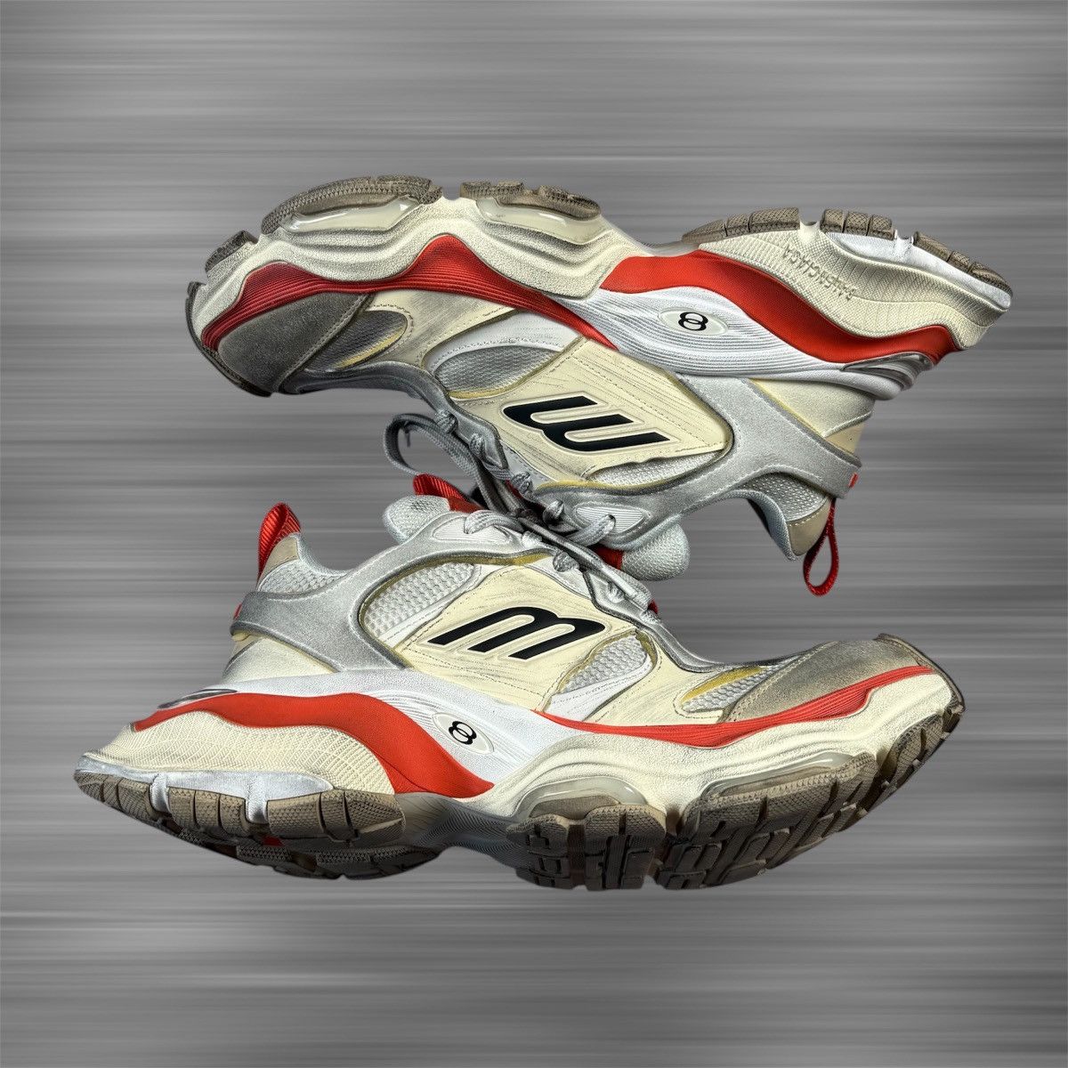 Balenciaga Balenciaga Cargo Distressed ‘Red/White’ Shoes Size US 9.5 / EU 42-43 - 4 Thumbnail