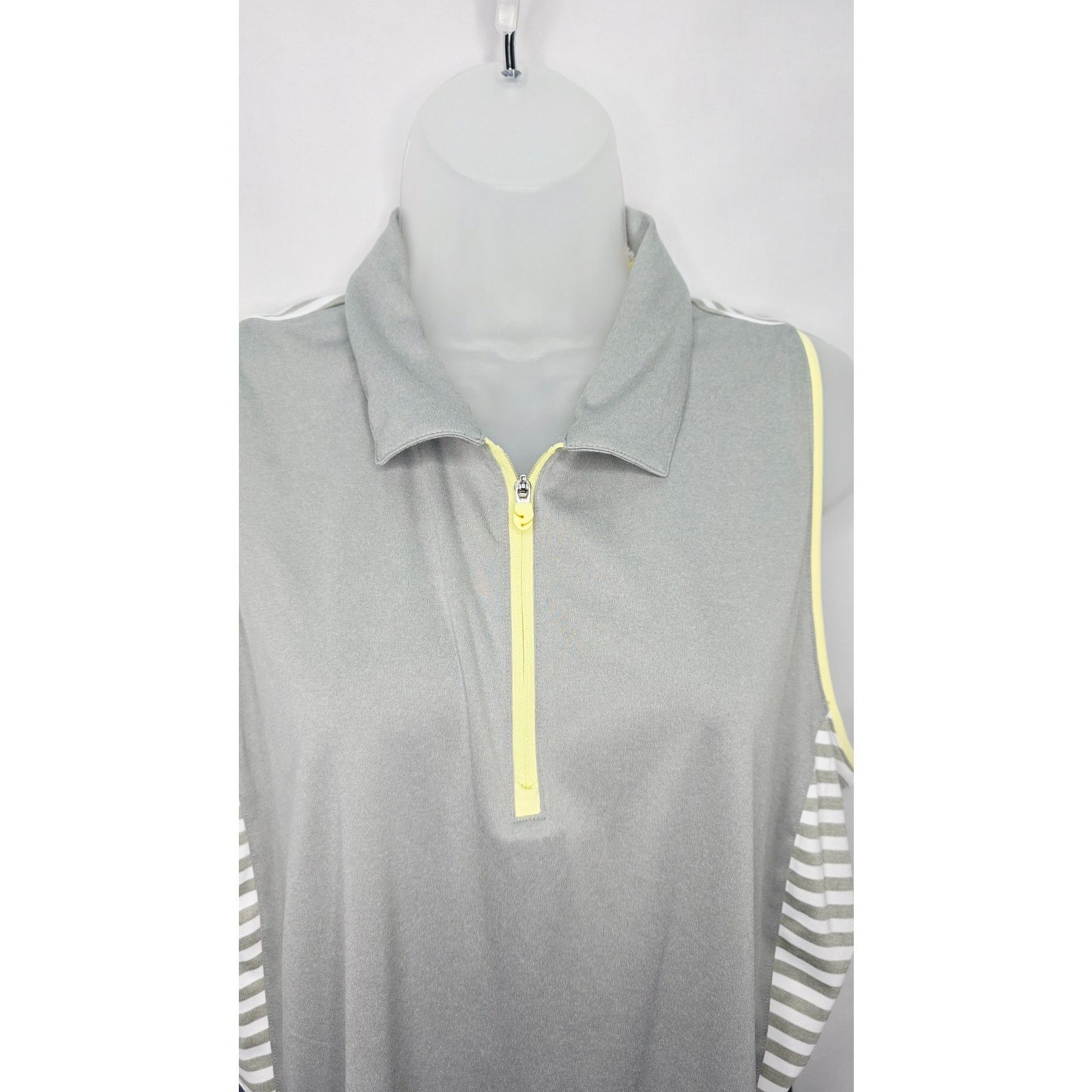 Other Slazenger Golf Sleeveless Gray Striped Top Size XL Size XL / US 12-14 / IT 48-50 - 3 Thumbnail