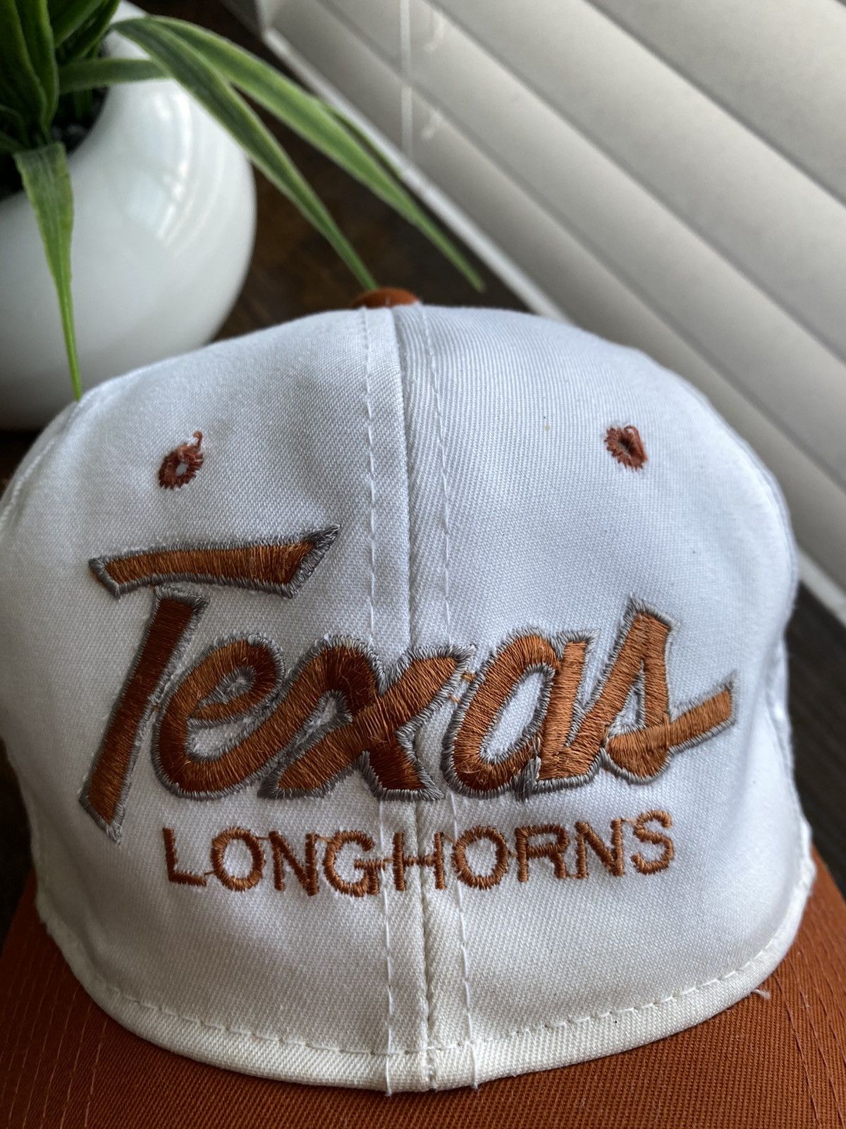 Vintage Vintage 90s Texas Longhorns Double Line Script Snapback Hat Size ONE SIZE - 3 Thumbnail