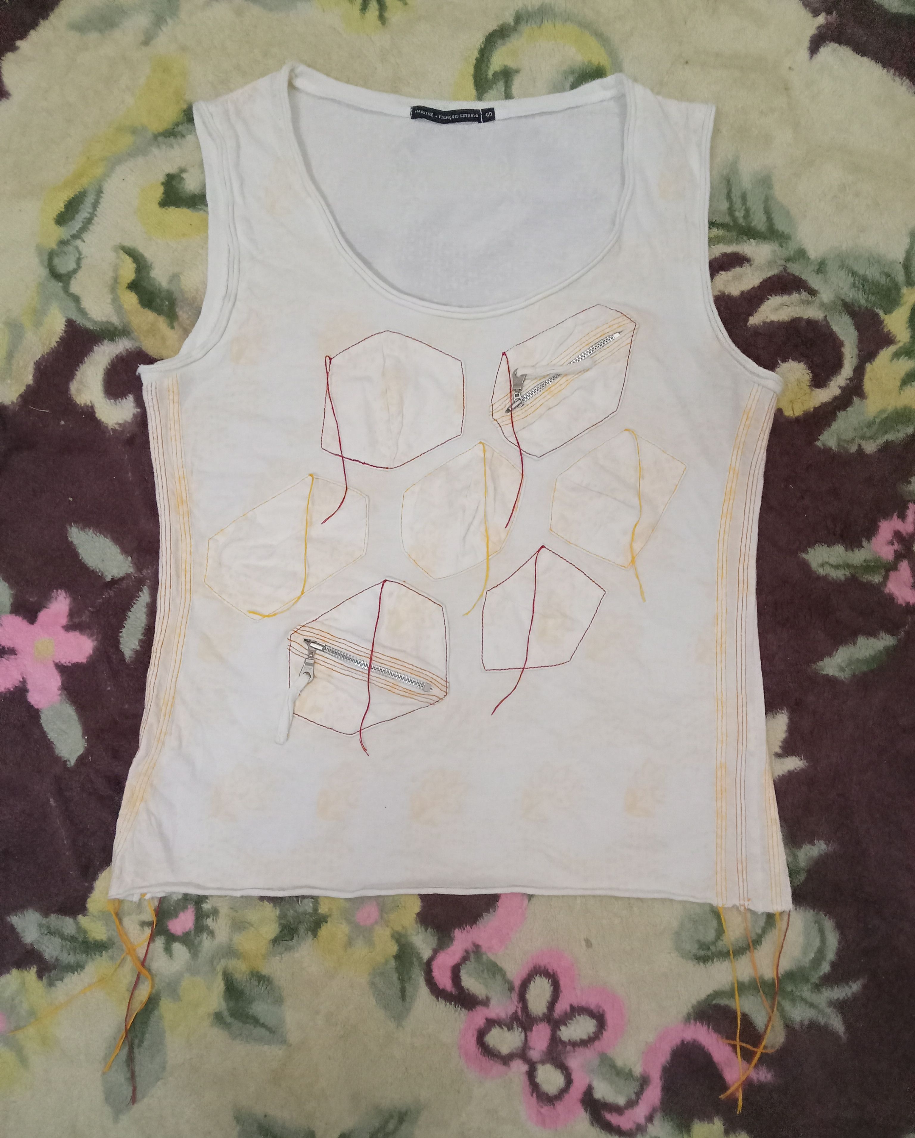 Designer × Marithe + Francois Girbaud Marithe Francois Girbaud Rare Design Tank Top Size S / US 4 / IT 40 - 1 Thumbnail