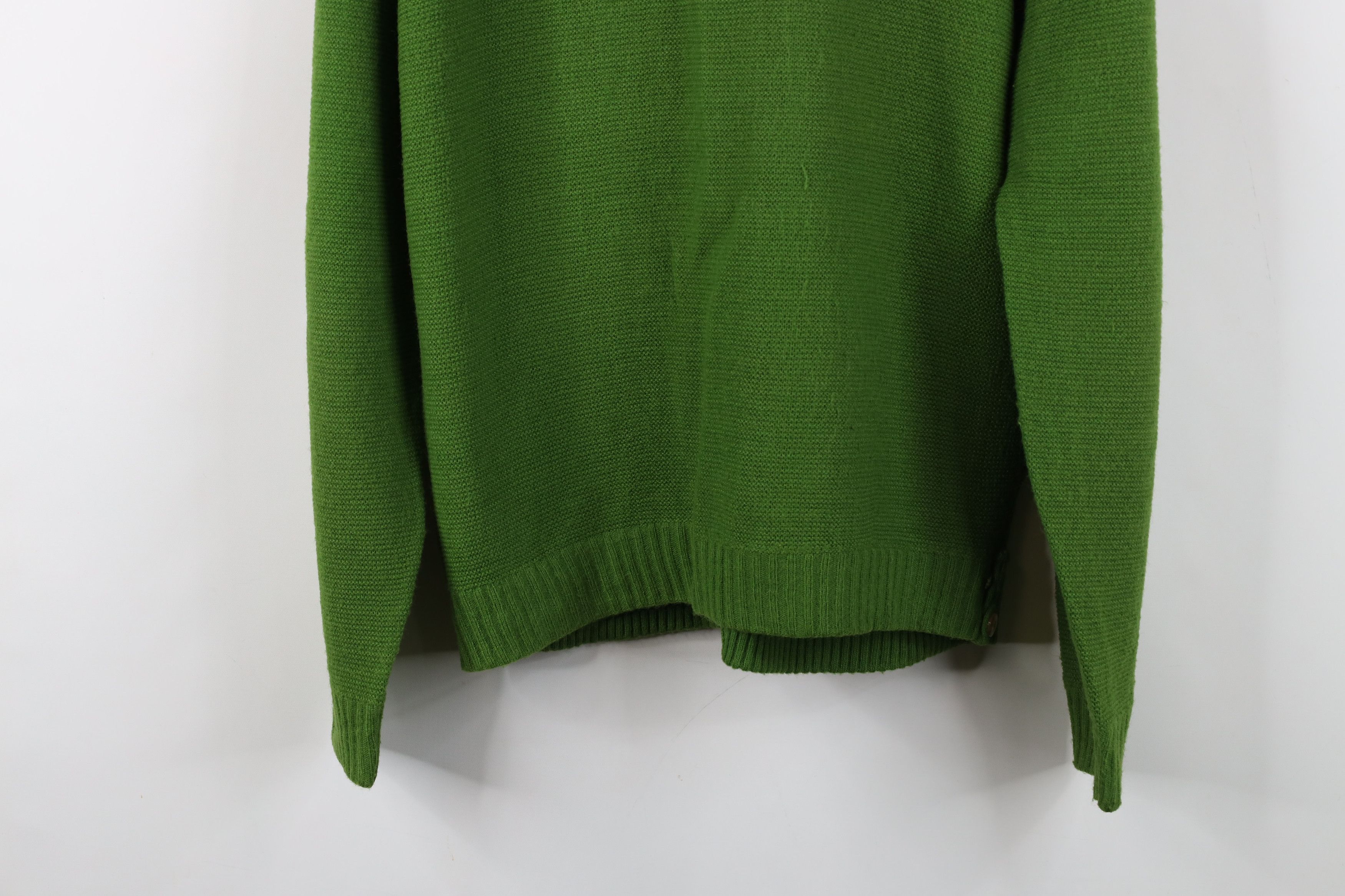Vintage Vintage 50s 60s Streetwear Cardigan Sweater Green USA Size US L / EU 52-54 / 3 - 12 Thumbnail