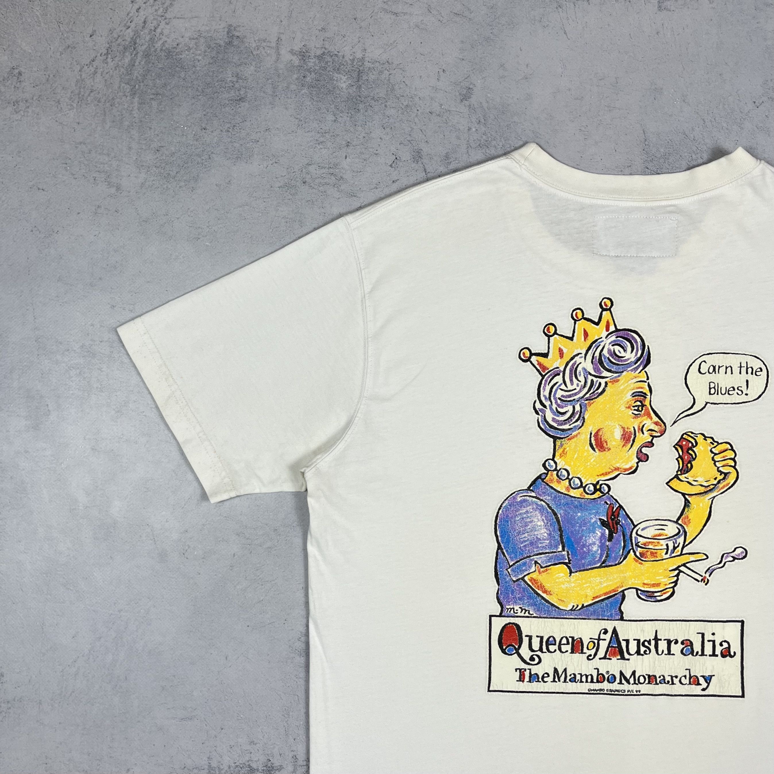 Mambo Vintage Mambo Queen Of Australia Big Logo T Shirt 1998 Size US S / EU 44-46 / 1 - 5 Thumbnail