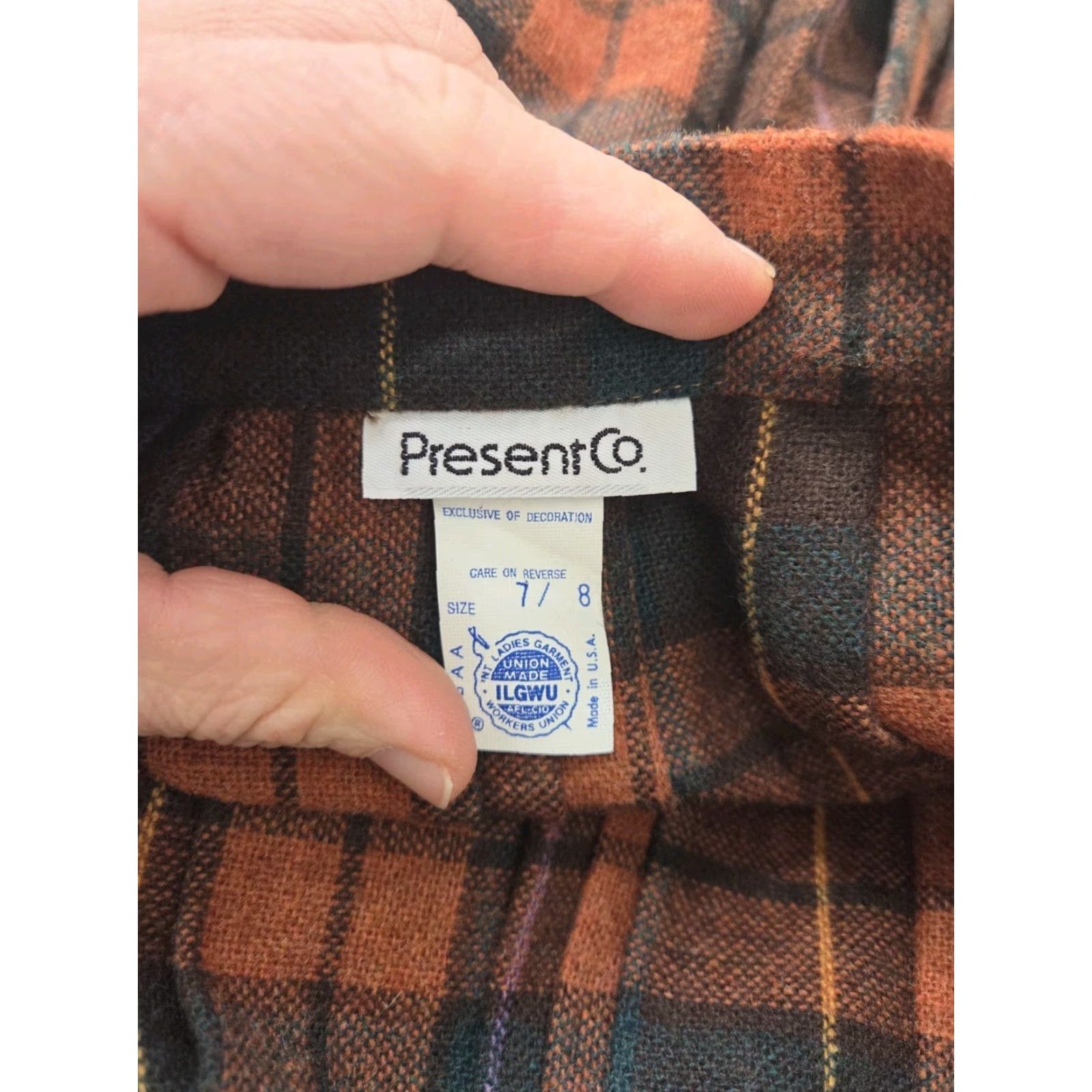 Vintage VINTAGE Skirt Plaid Midi Aline Wool Teal/brown Womens XS 26” 27.5" High Rise Pleated Swing Depression? Size 26" / US 2 / IT 38 - 4 Thumbnail
