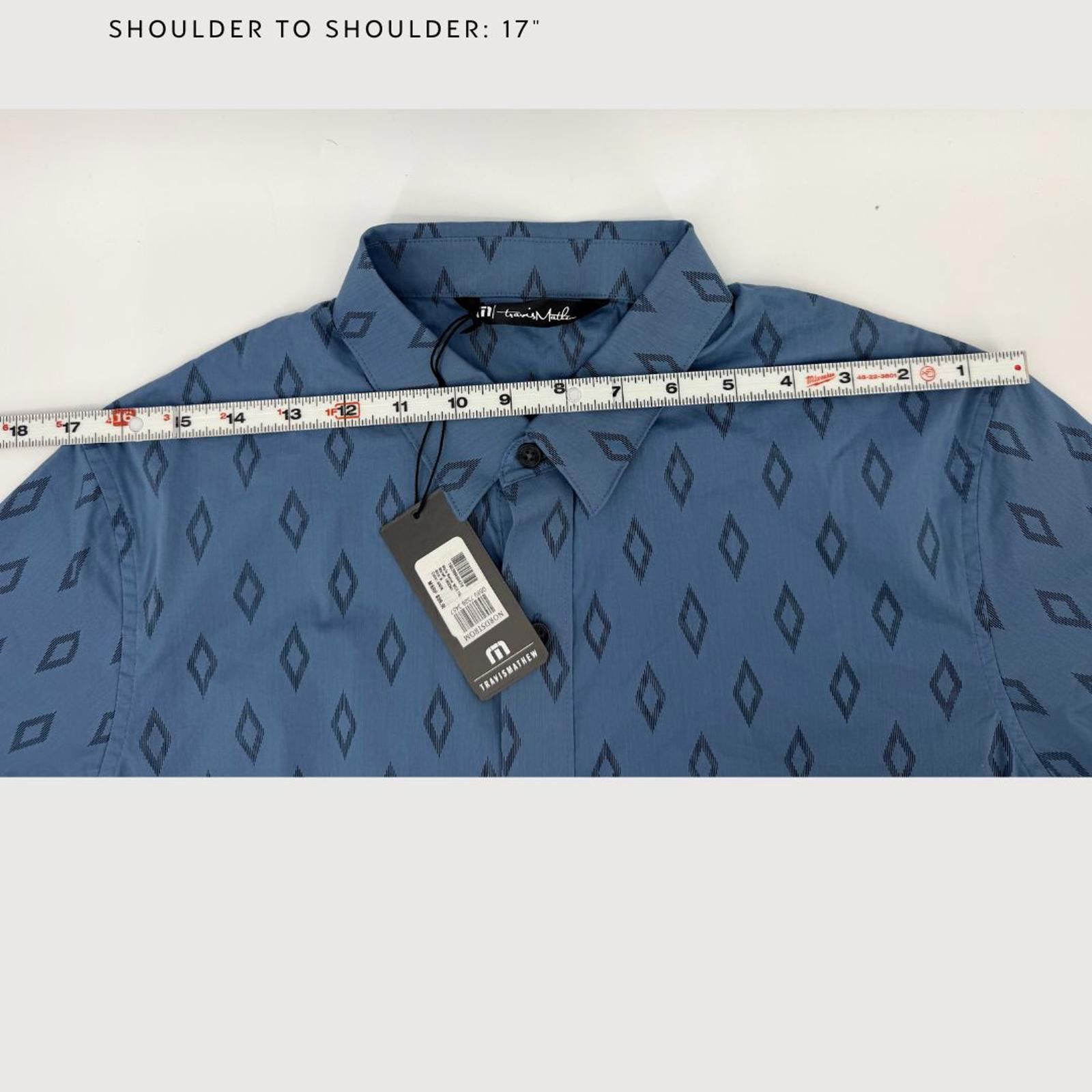 TravisMathew TravisMathew Sidetracked Button Down Shirt NWT Blue Print S Size US S / EU 44-46 / 1 - 8 Thumbnail