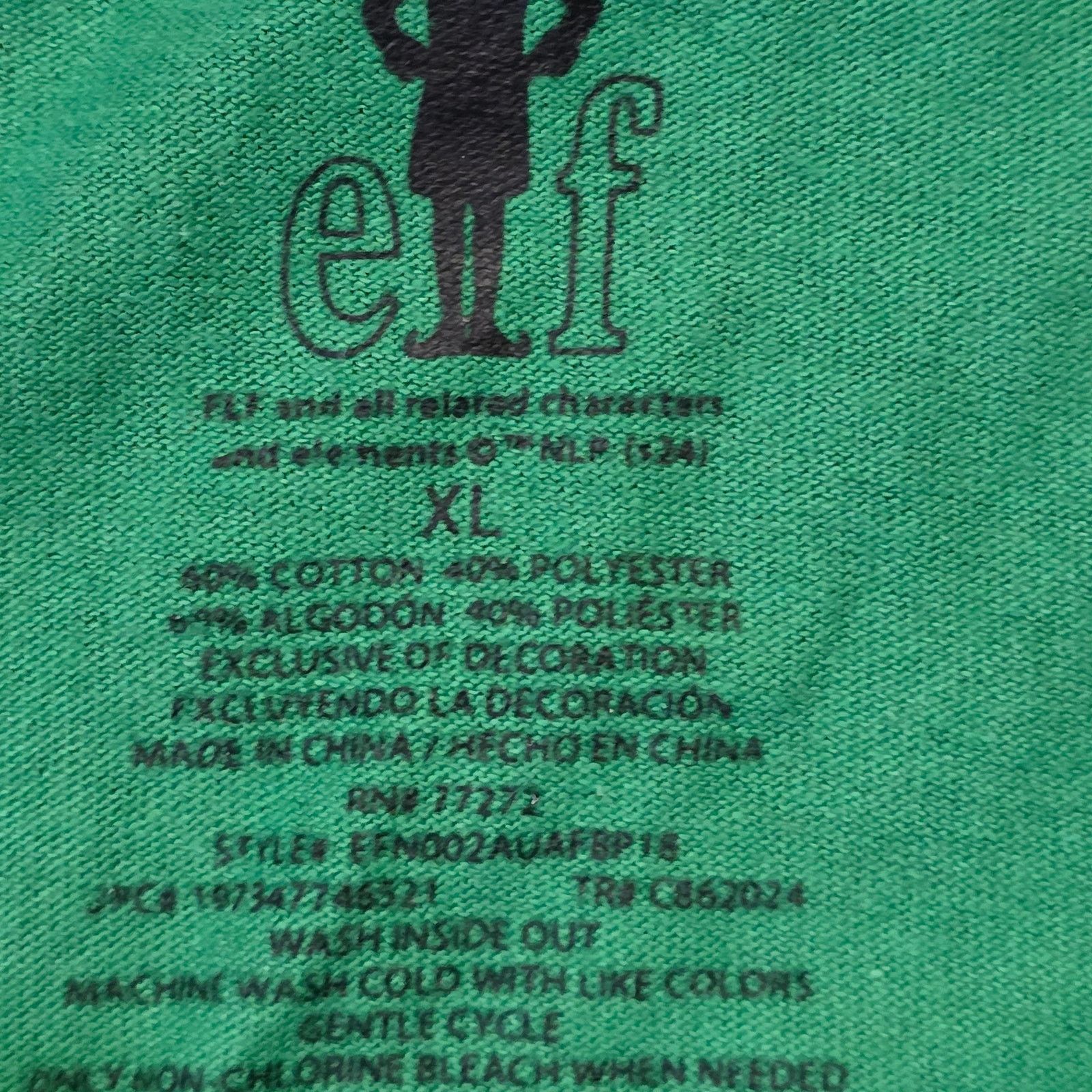 Element Elf “Does Somebody Need A Hug?” Graphic Tee Men’s XL Green Size US XL / EU 56 / 4 - 3 Thumbnail