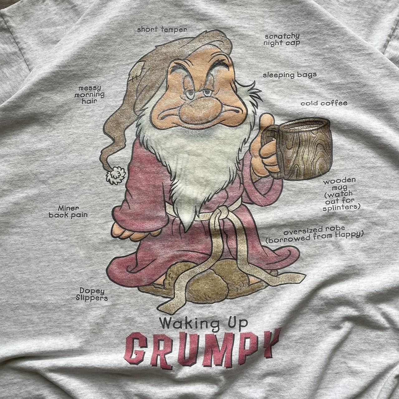 Disney × Vintage Vintage Y2K 90's Disney Grumpy Graphic Tee Size US XL / EU 56 / 4 - 2 Thumbnail