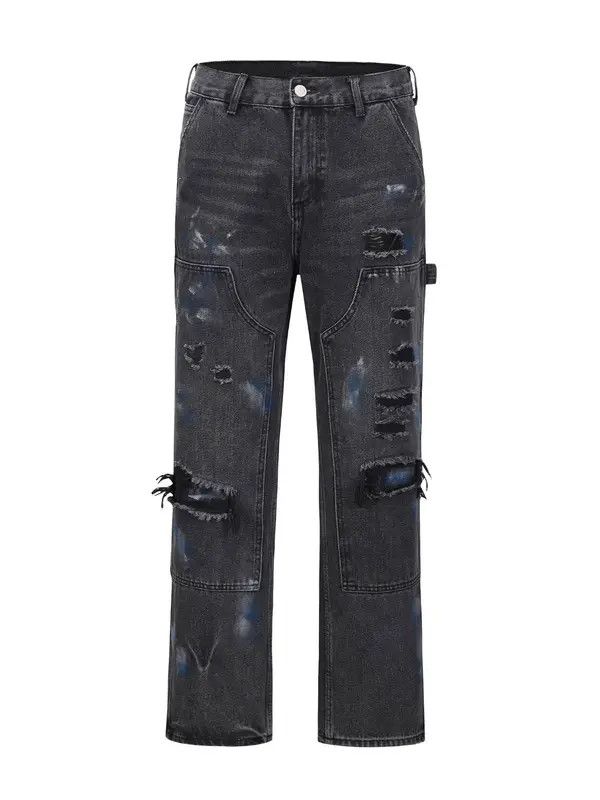 Vintage VIBE damaged ripped jeans Size US 28 / EU 44 - 7 Thumbnail