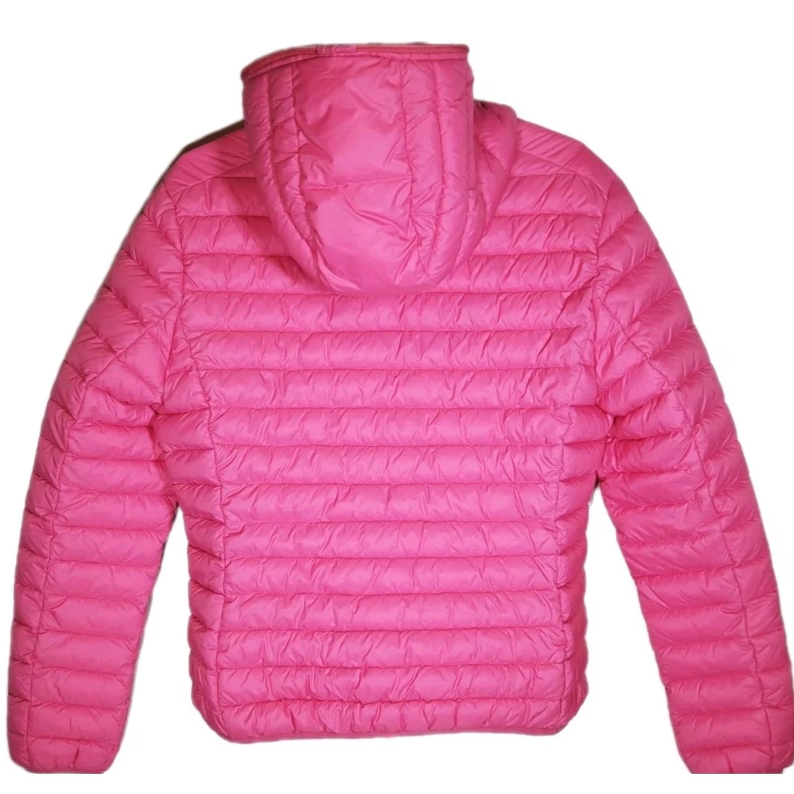 Save The Duck Save The Duck Daisy Hooded Puffer Ultra Light Jacket Rosa Pink Women's XL Hoodie Jacket Pink Size XL / US 12-14 / IT 48-50 - 3 Thumbnail