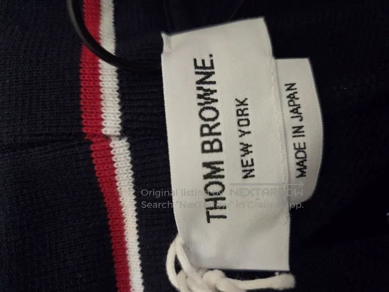 Thom Browne Thom Browne size1 Drawstring Knit Navy Sweatpants Size US 28 / EU 44 - 2 Thumbnail