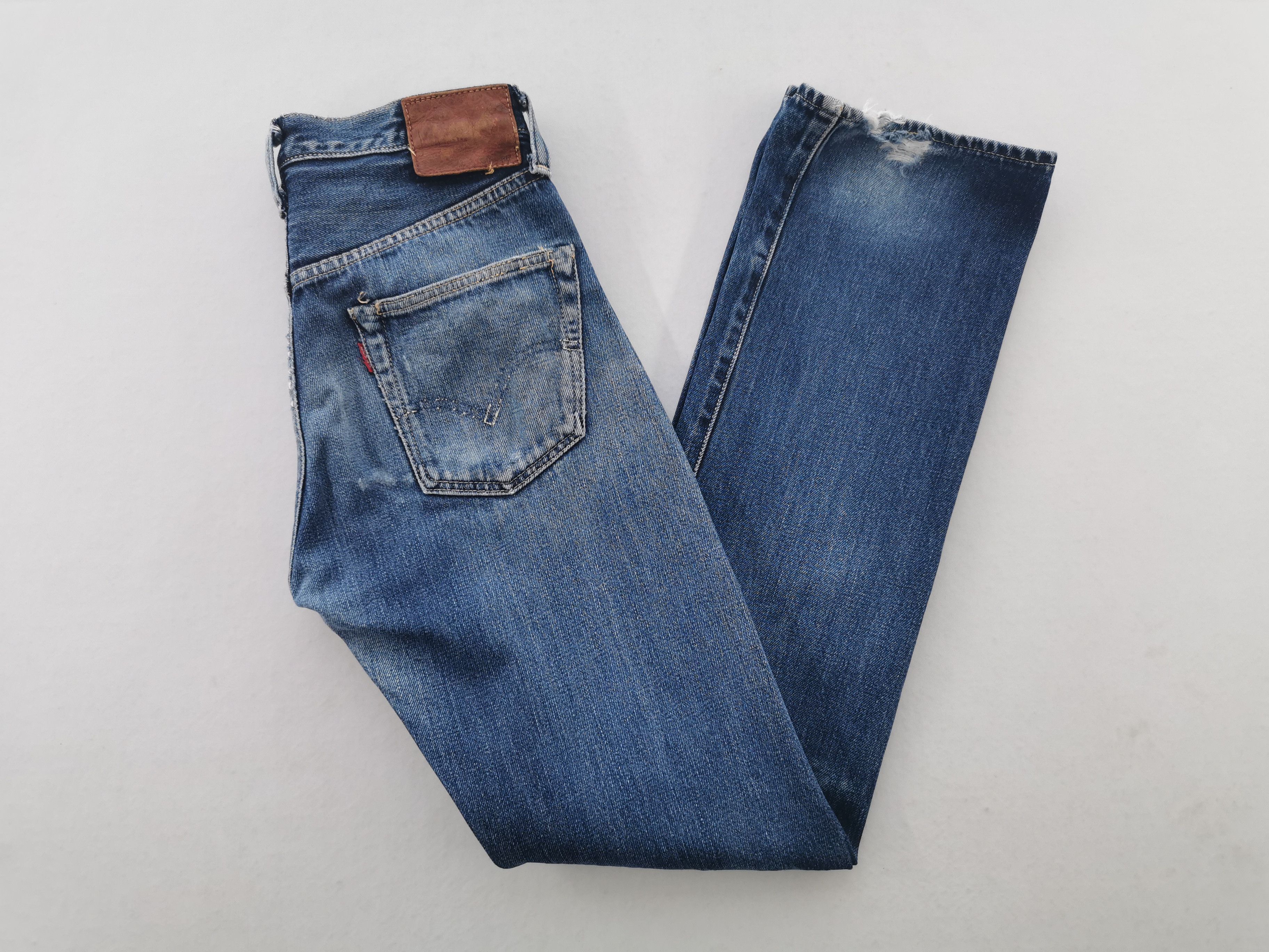 Levi's Distressed Vintage 90s Levis Lot 501 Big E Selvedge Denim Size US 29 - 1 Thumbnail