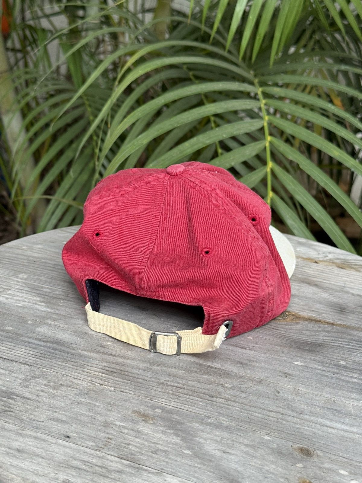Vintage Vintage 90s Polo Sport Ralph Lauren Strapback Hat USA Beach Size ONE SIZE - 3 Thumbnail
