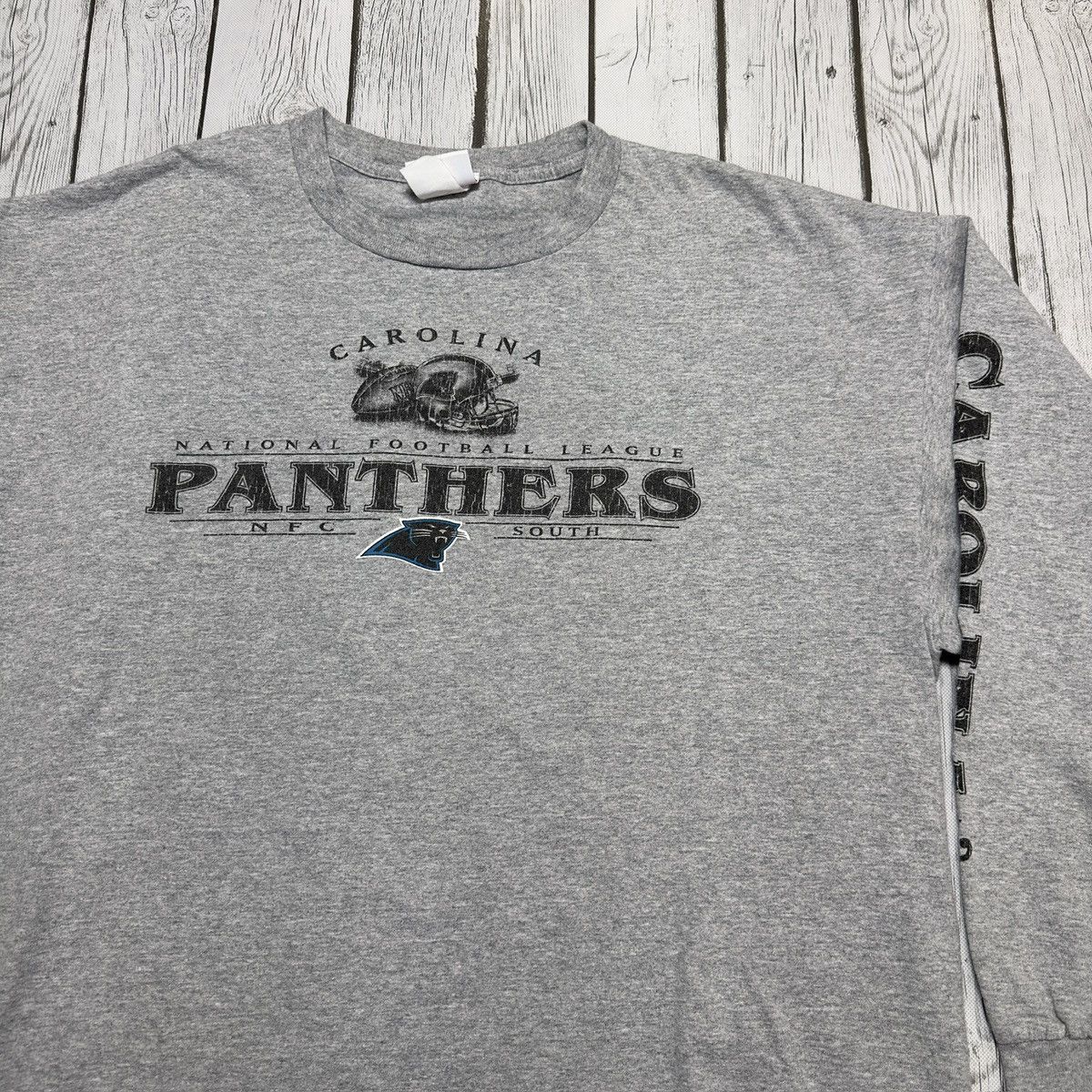 NFL × Vintage Vintage Carolina Panthers long sleeve tee Size US XL / EU 56 / 4 - 3 Thumbnail