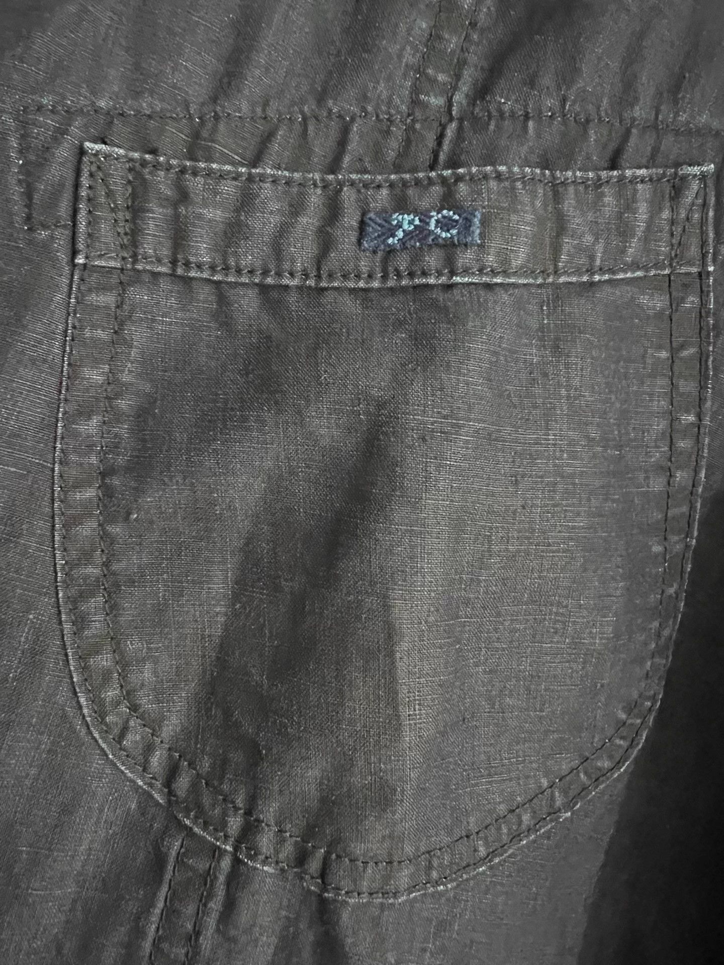 Polo Ralph Lauren Porter Classic Linen Button Indigo Silicone Fading Denim 2 Size US M / EU 48-50 / 2 - 8 Thumbnail