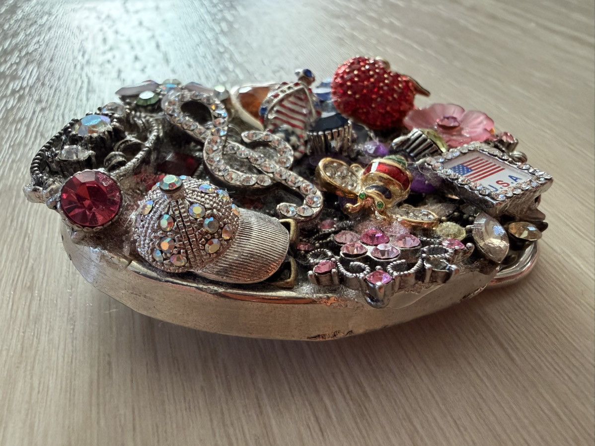 Vintage Vintage Upcycled Junk-Art Belt Buckle Made In USA Size ONE SIZE - 5 Thumbnail