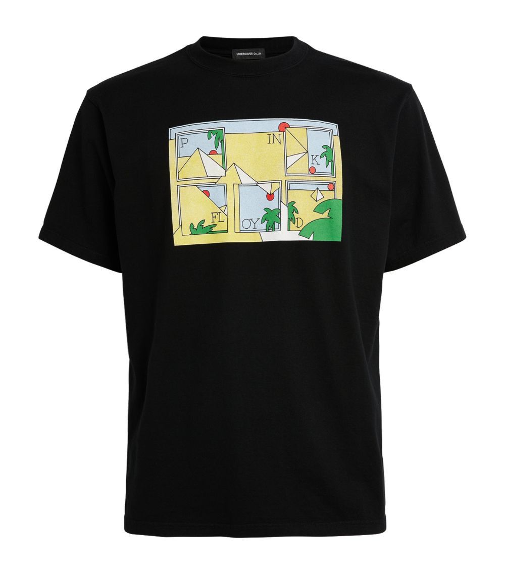 o1mle0924 Print T-Shirt in Black