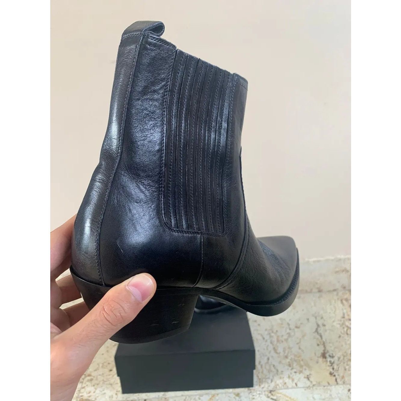 Saint Laurent Paris o1rshd1 Lukas 40 Boots in Black Size US 8 / EU 41 - 12 Thumbnail