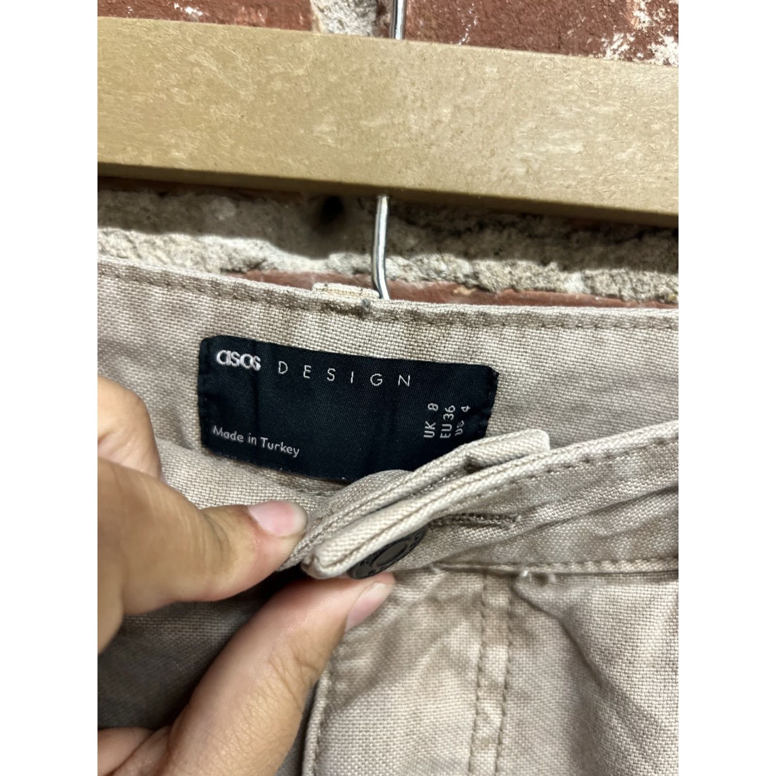 Asos ASOS Design Puddle Flare Pants Brown Womens 4 Wide Leg Pull On Casual 4 Brown Womens Size 27" / US 4 / IT 40 - 2 Thumbnail