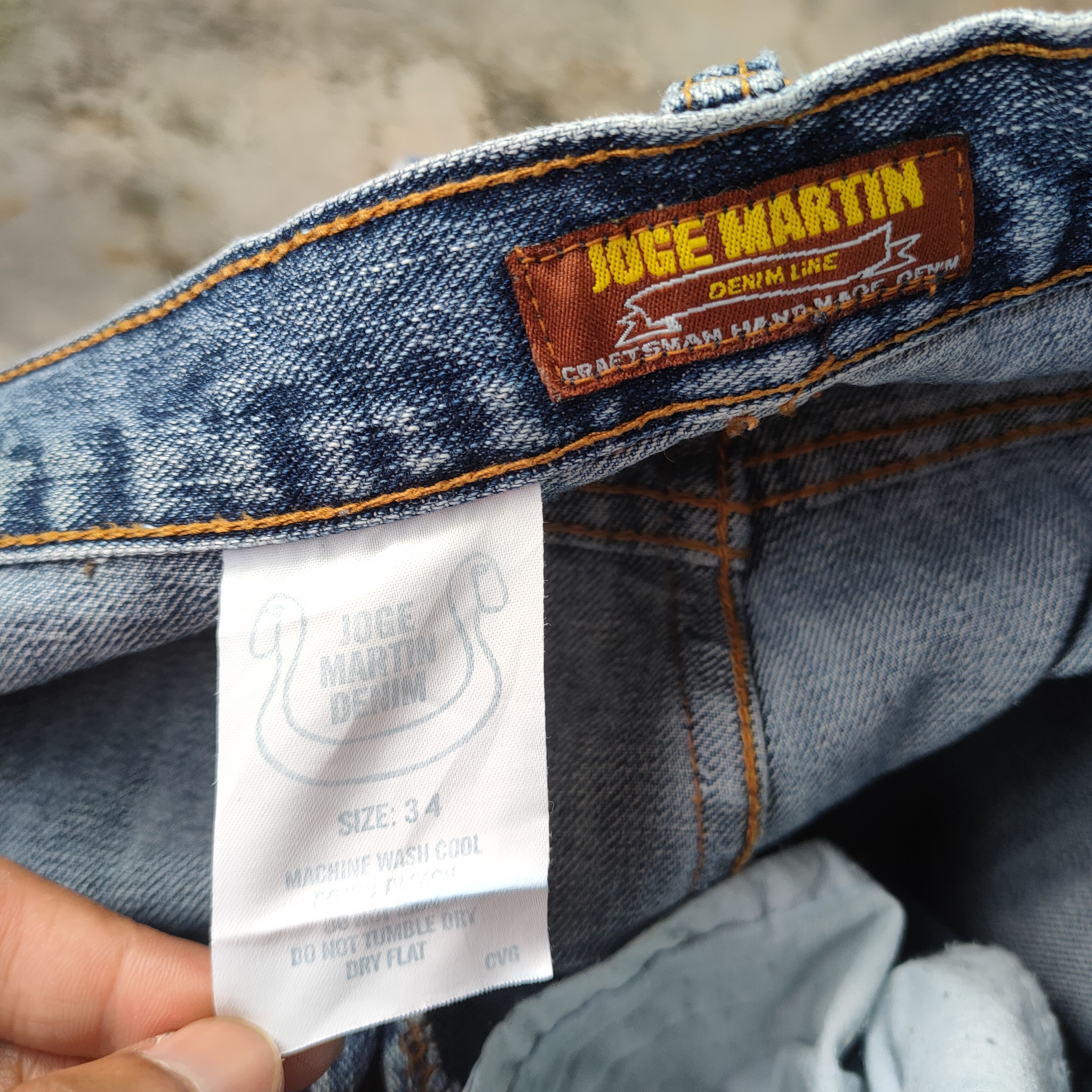 Japanese Brand VINTAGE JOHN MARTIN DISTRESSED FADED JEANS PANTS Size US 35 - 11 Thumbnail