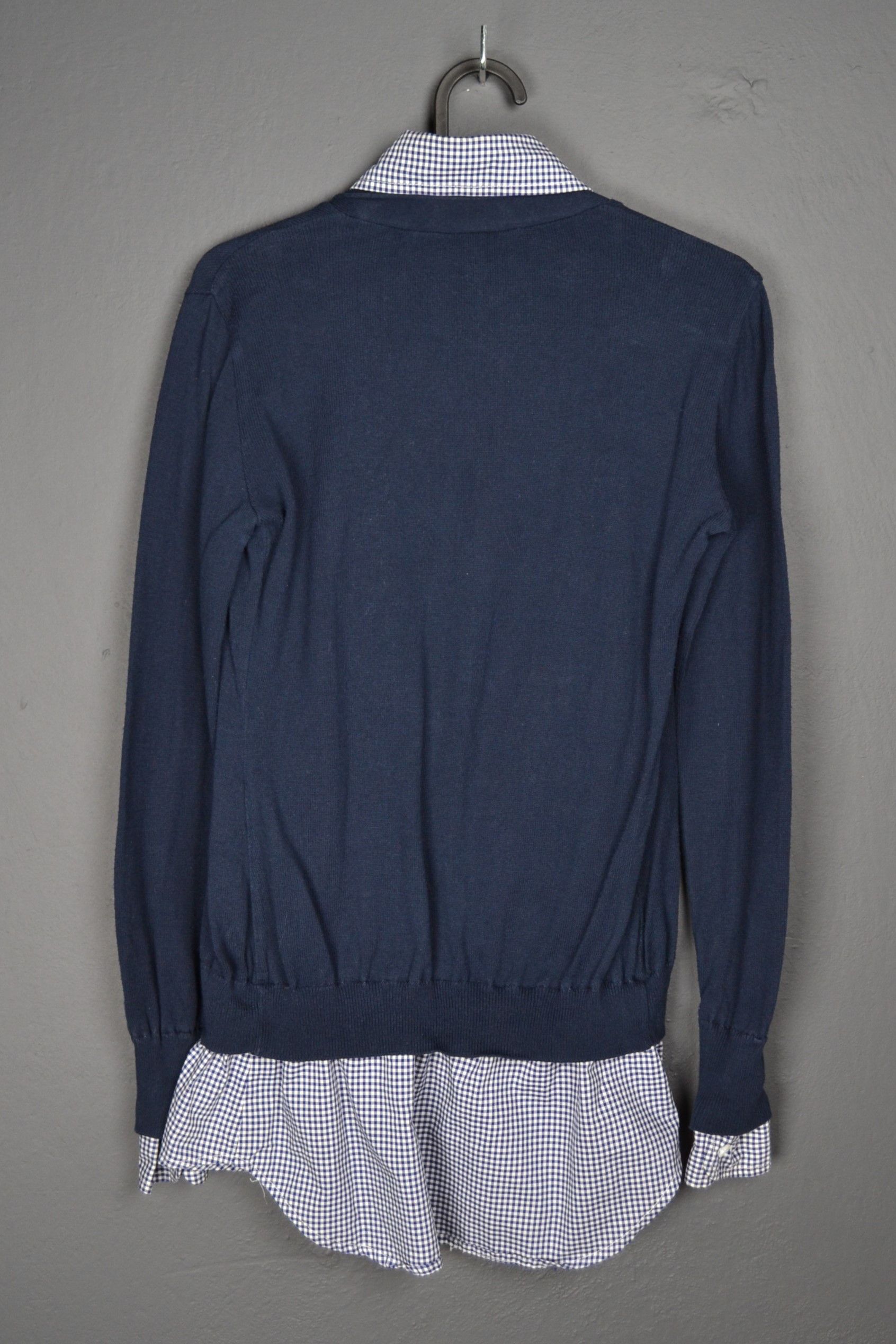 Moschino Moschino Cheap Chich Navy Cardigan With Sewn n Shirt 6 US Size M / US 6-8 / IT 42-44 - 3 Thumbnail