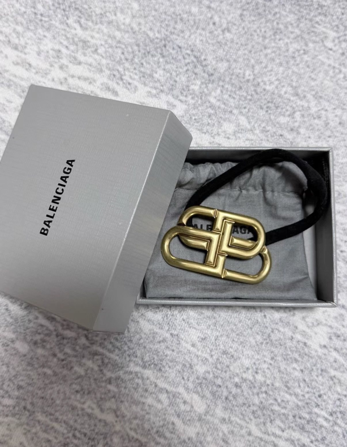 Balenciaga 【Balenciaga】Metal Hair Band in Black & Gold Size ONE SIZE - 2 Thumbnail