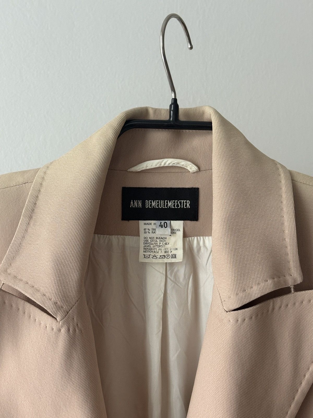 Ann Demeulemeester Ann Demeulemeester beige blazer Size S / US 4 / IT 40 - 6 Thumbnail