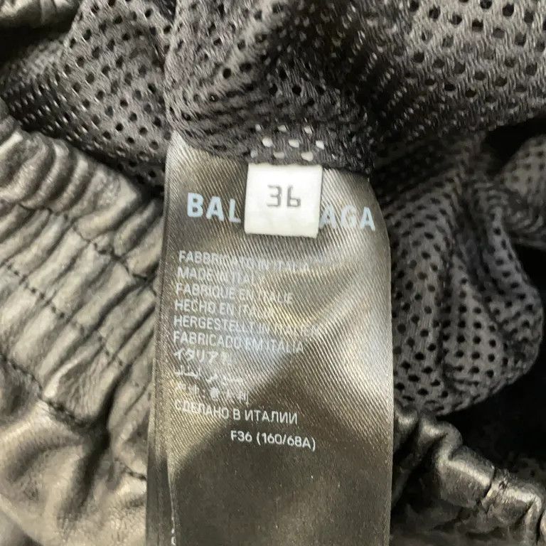 Balenciaga Sporty B Logo Leather Track Pants by Demna Gvasalia Size US 30 / EU 46 - 8 Thumbnail
