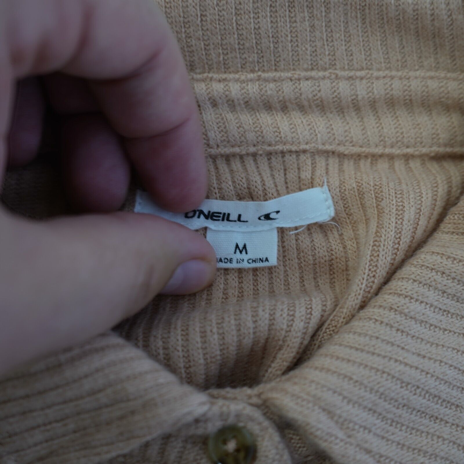 O'Neill O'Neil Long Sleeve Ribbed Peach Sweater Dress Medium Button Size M / US 6-8 / IT 42-44 - 7 Thumbnail