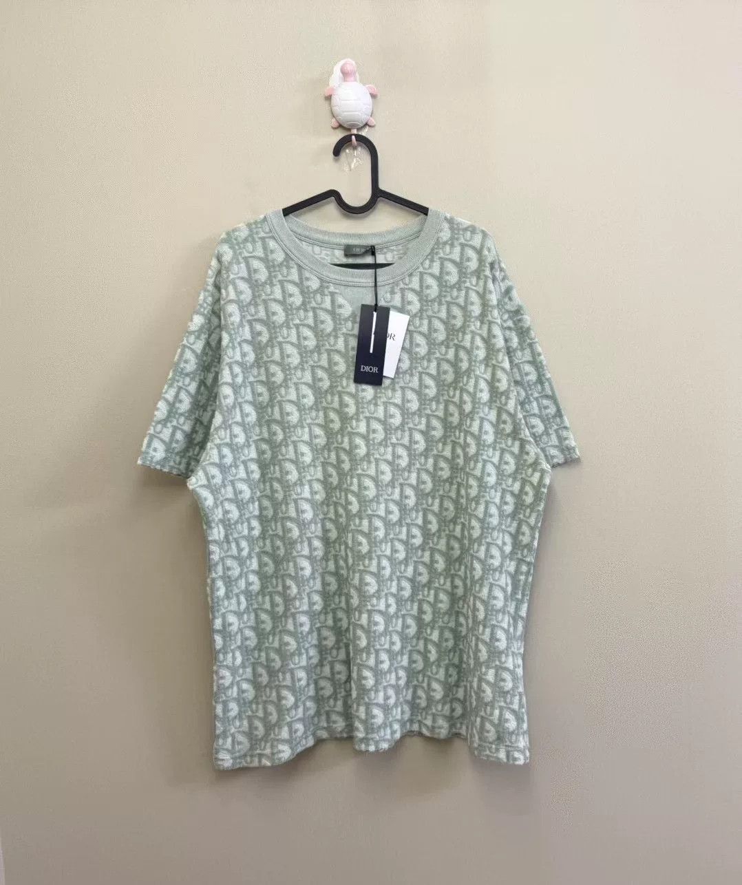 Dior DIOR Green Full Logo Short Sleeve Size US M / EU 48-50 / 2 - 1 Thumbnail
