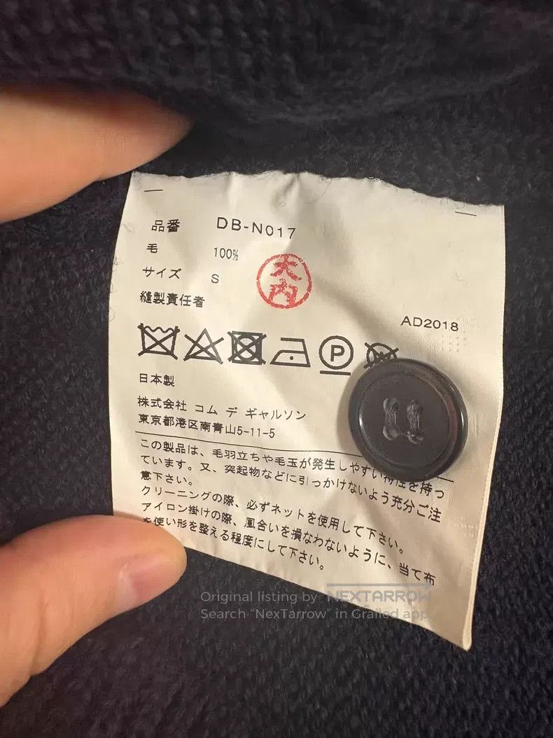Comme des Garcons Comme des Garcons Distressed Wool Cardigan Size US S / EU 44-46 / 1 - 8 Thumbnail