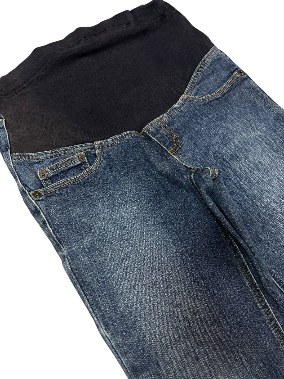 Edwin Vtg Edwin Japan Flared High Waist Distressed Jeans Size 30" / US 8 / IT 44 - 4 Thumbnail