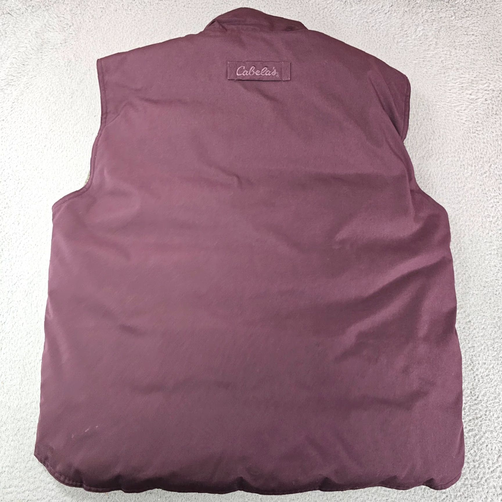 Vintage Cabela's Premiere Northern Goose Down Fill Vest Mens L Burgundy Hunt Camp Vest Size US L / EU 52-54 / 3 - 5 Thumbnail