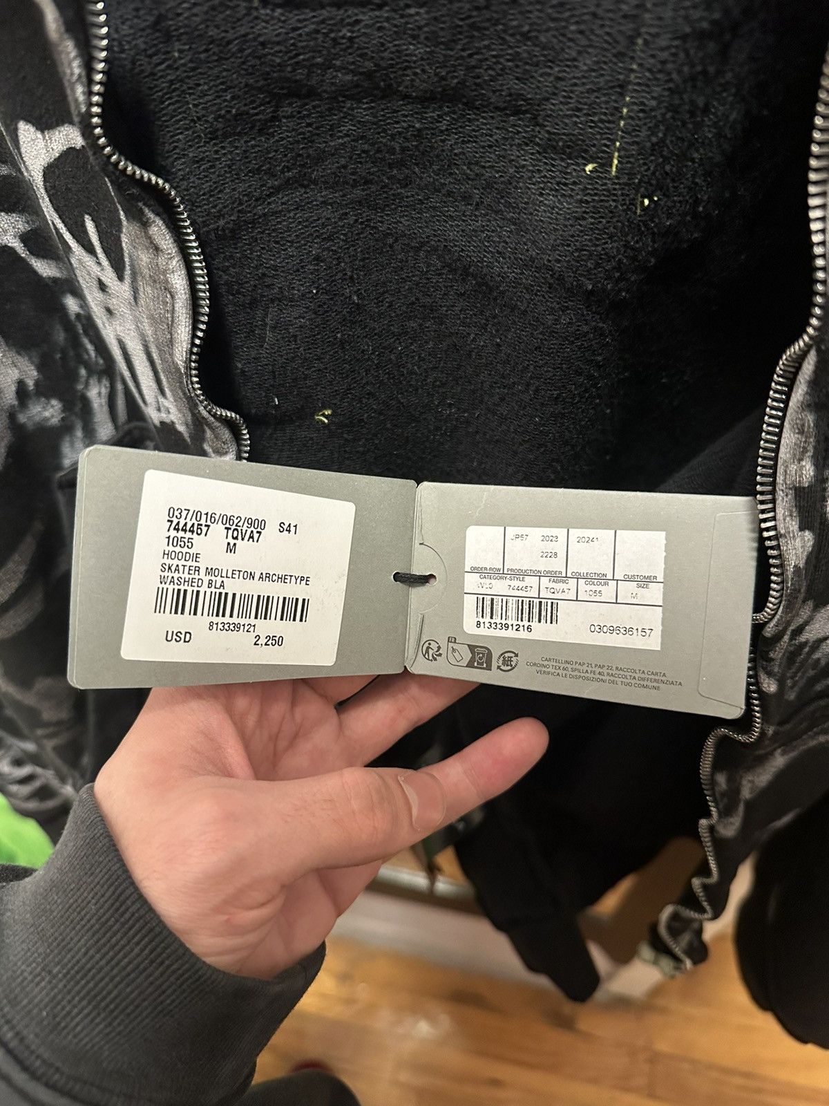 Balenciaga Balenciaga Skater Graffiti Black Zip-Up Hoodie Size US M / EU 48-50 / 2 - 11 Thumbnail