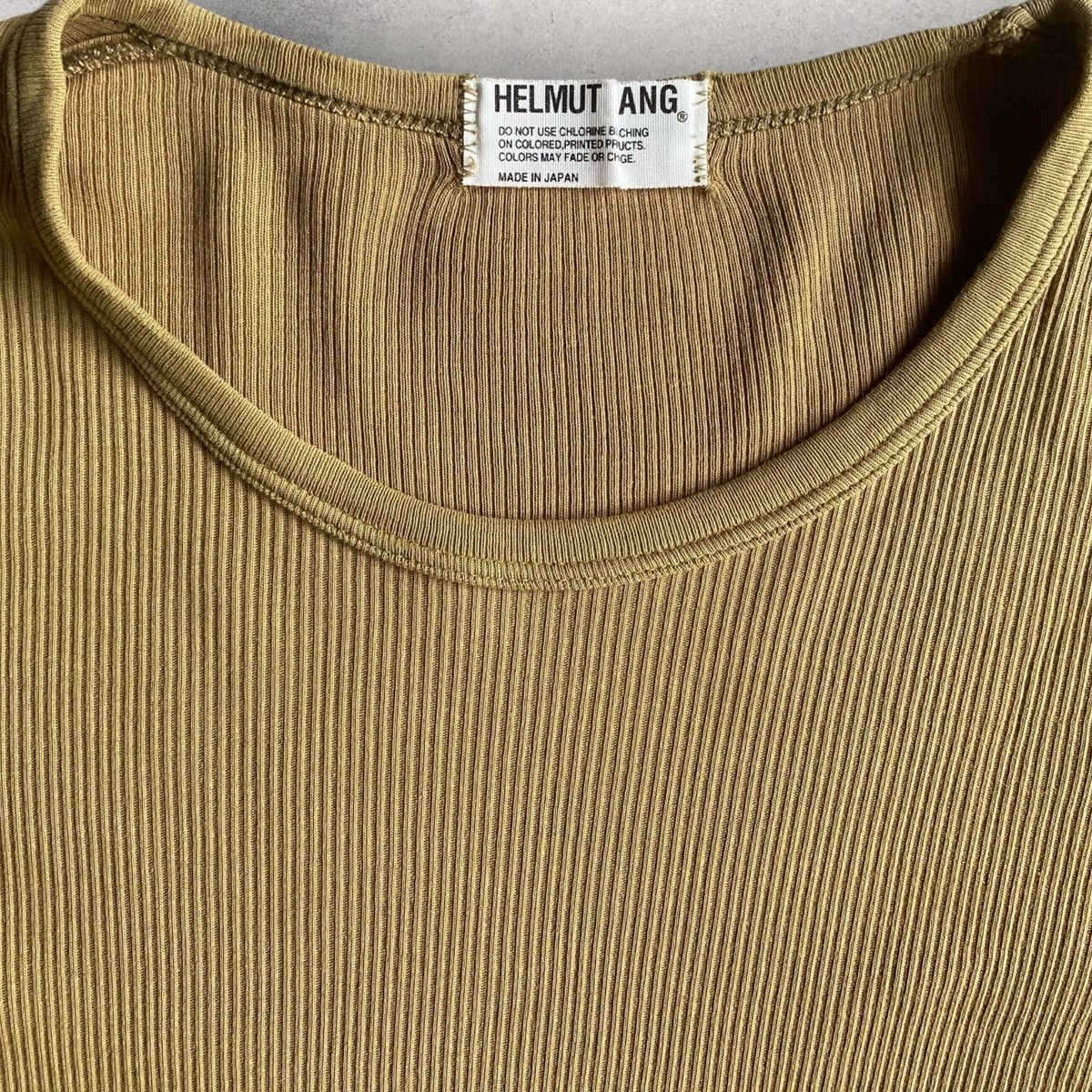 Helmut Lang 90’s Archive Micro Ribbed T Shirt Size US S / EU 44-46 / 1 - 1 Thumbnail