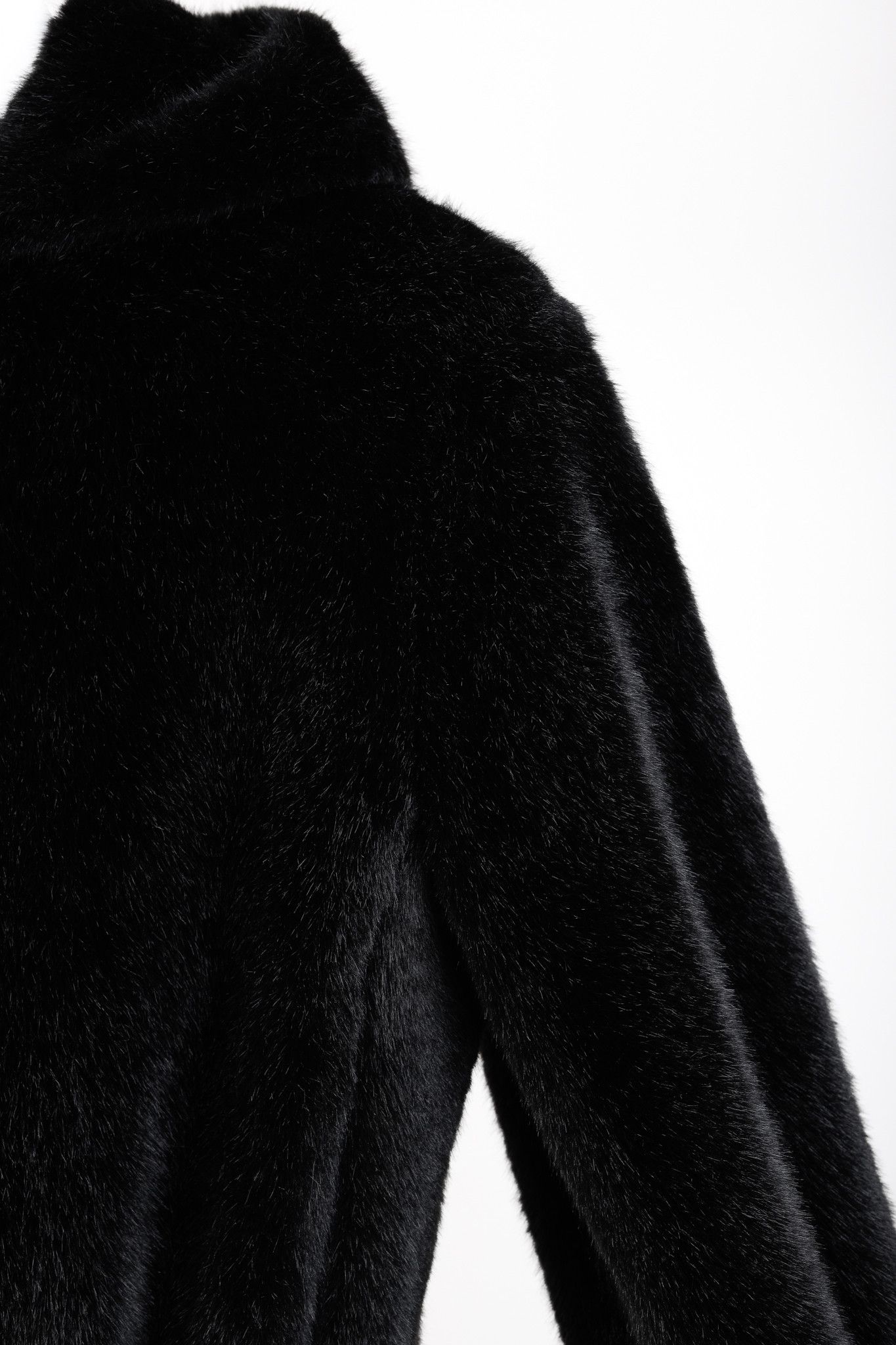 Helmut Lang Helmut Lang Black Faux Mink Fur Hooded Bomber Jacket Size XS / US 0-2 / IT 36-38 - 4 Thumbnail