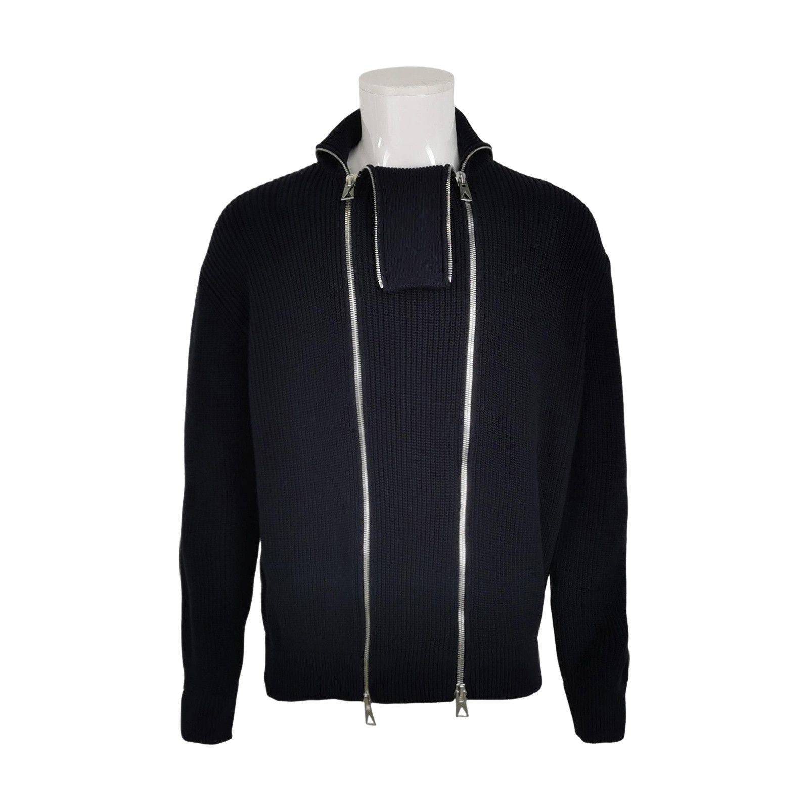 Bottega Veneta Bottega Veneta Multi-Zip Ribbed Knit Jacket M Size US M / EU 48-50 / 2 - 1 Thumbnail