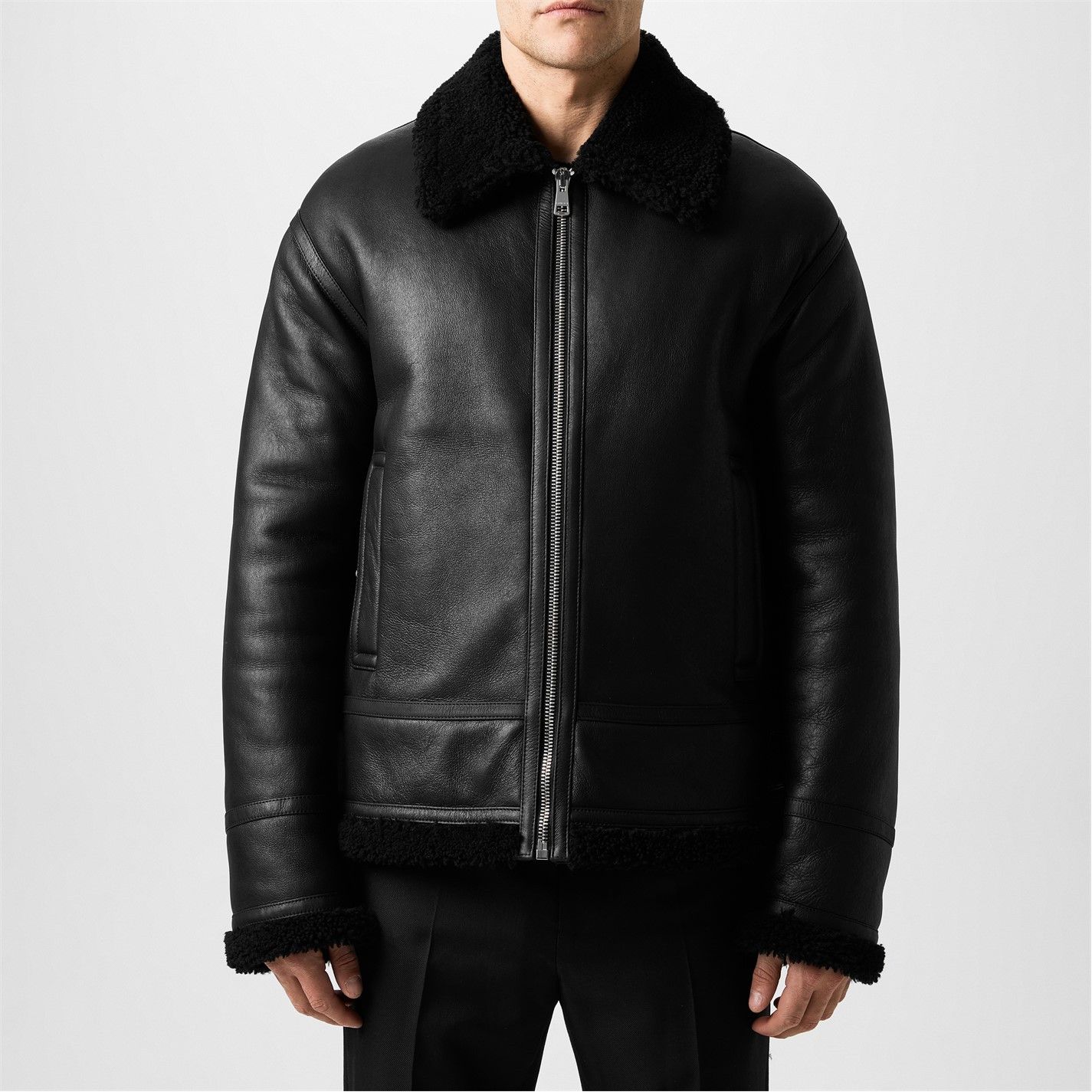 Gucci GUCCI Shearling Aviator Jacket Size US L / EU 52-54 / 3 - 2 Thumbnail