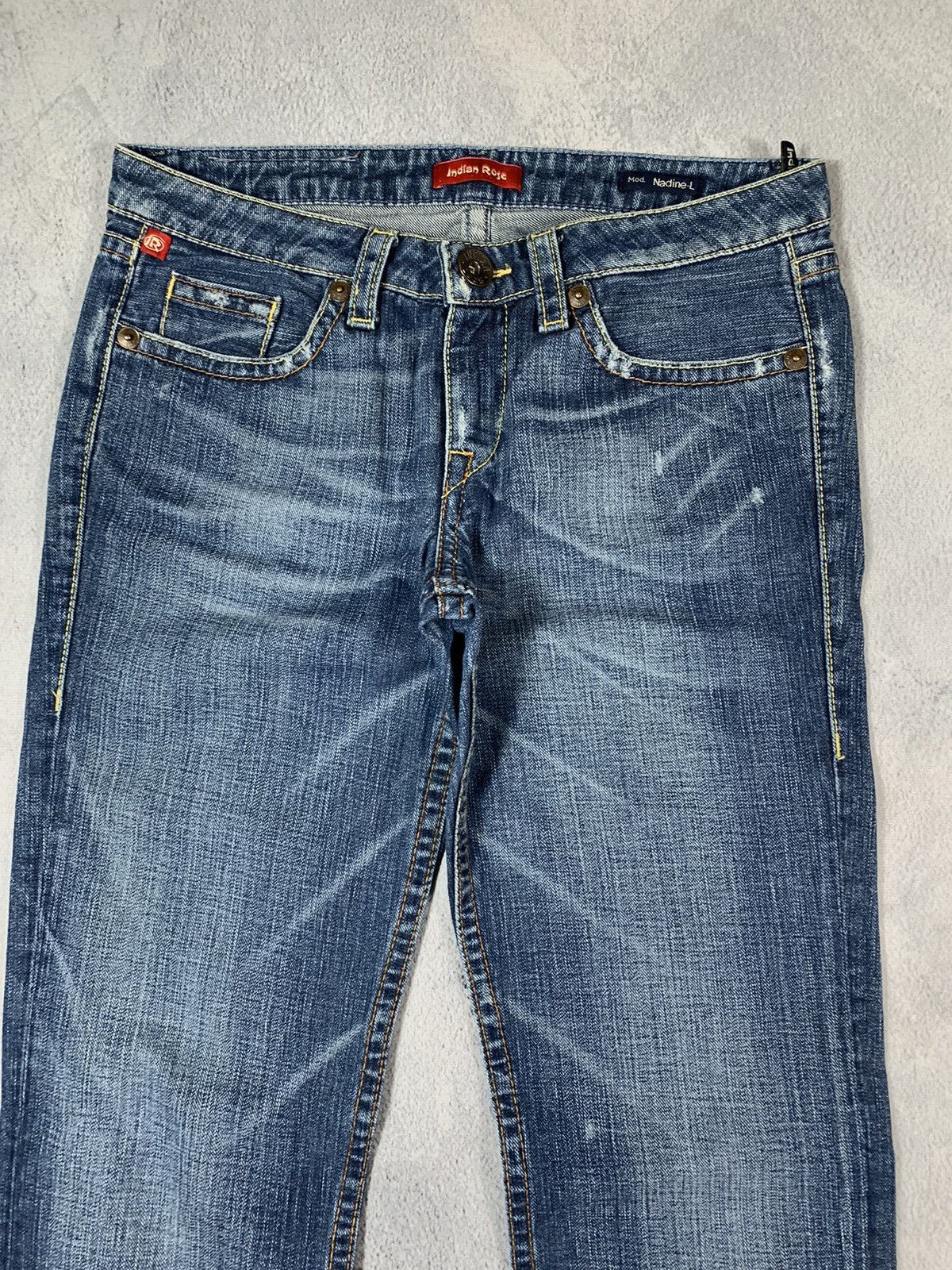 Vintage Vintage Y2K Japanese low rise bootcut faded denim jeans 30 Size 30" / US 8 / IT 44 - 5 Thumbnail
