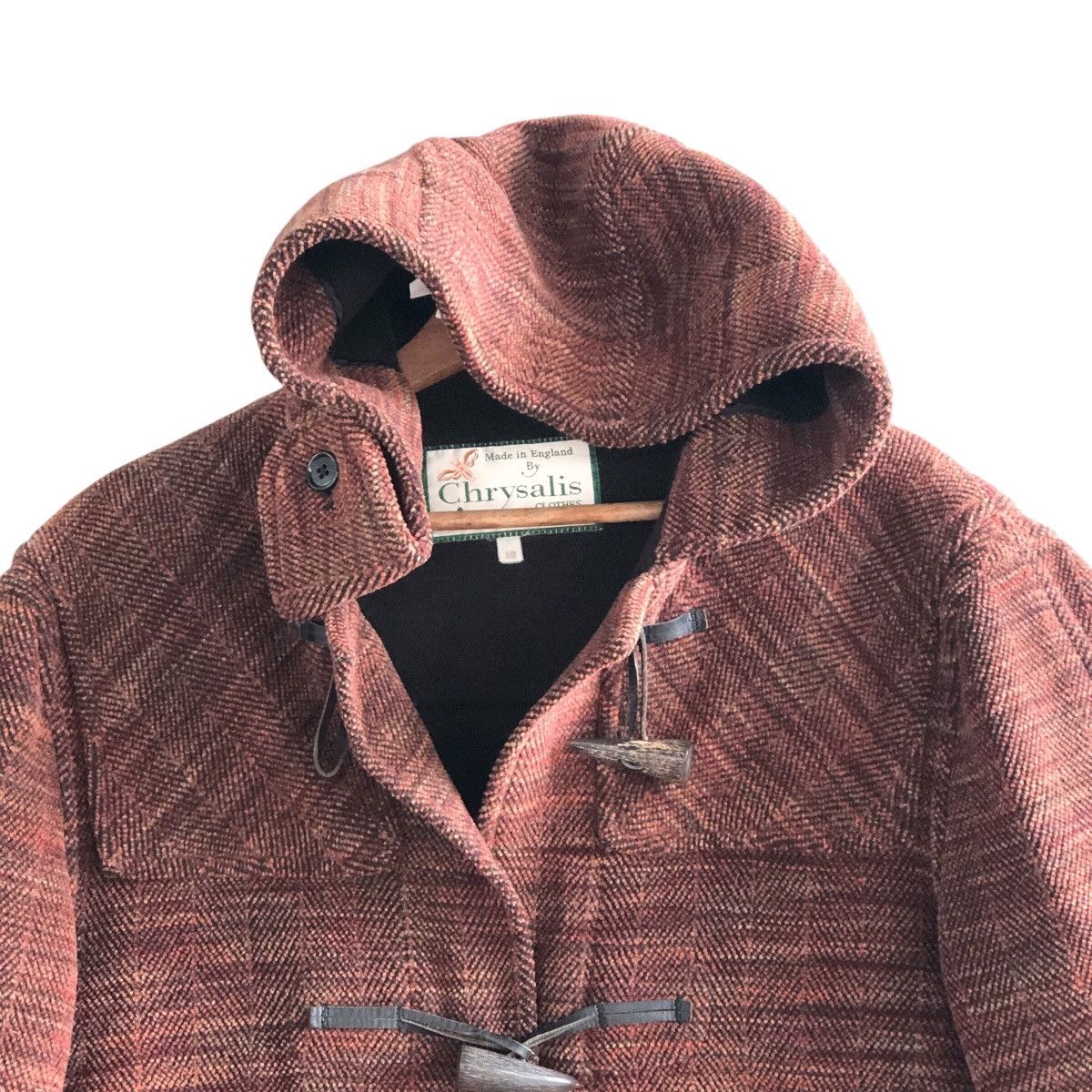 Designer × Vintage Chrysalis England Long Hooded Jacket Brown Vintage Size M Size US M / EU 48-50 / 2 - 2 Thumbnail
