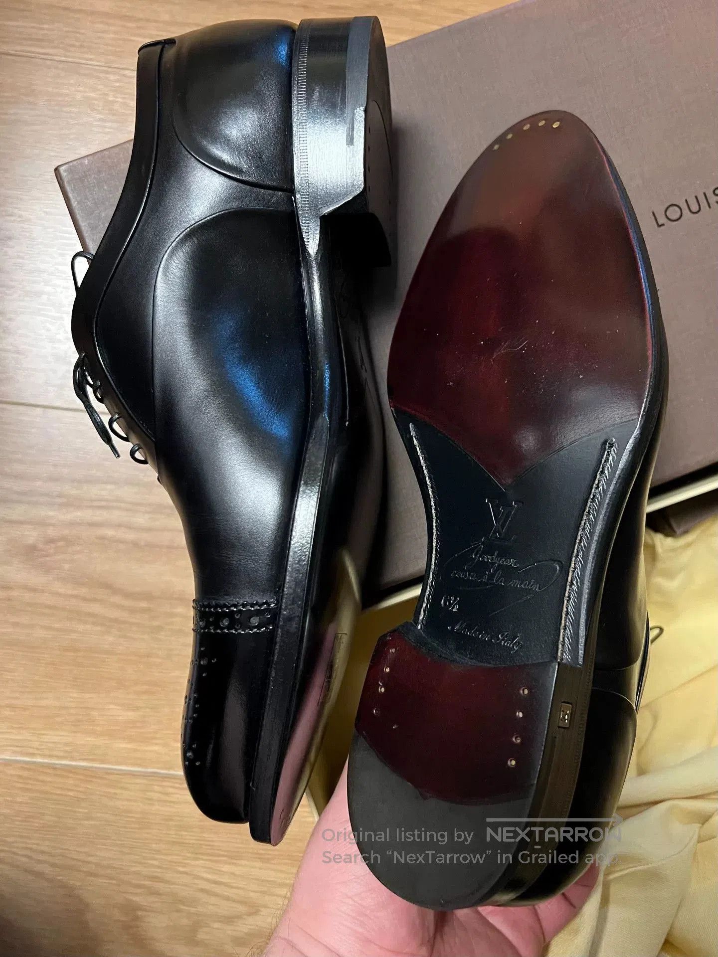 LVXWA Louis Vuitton Goodyear Leather Shoes. Size US 6.5 / EU 39-40 - 1 Thumbnail