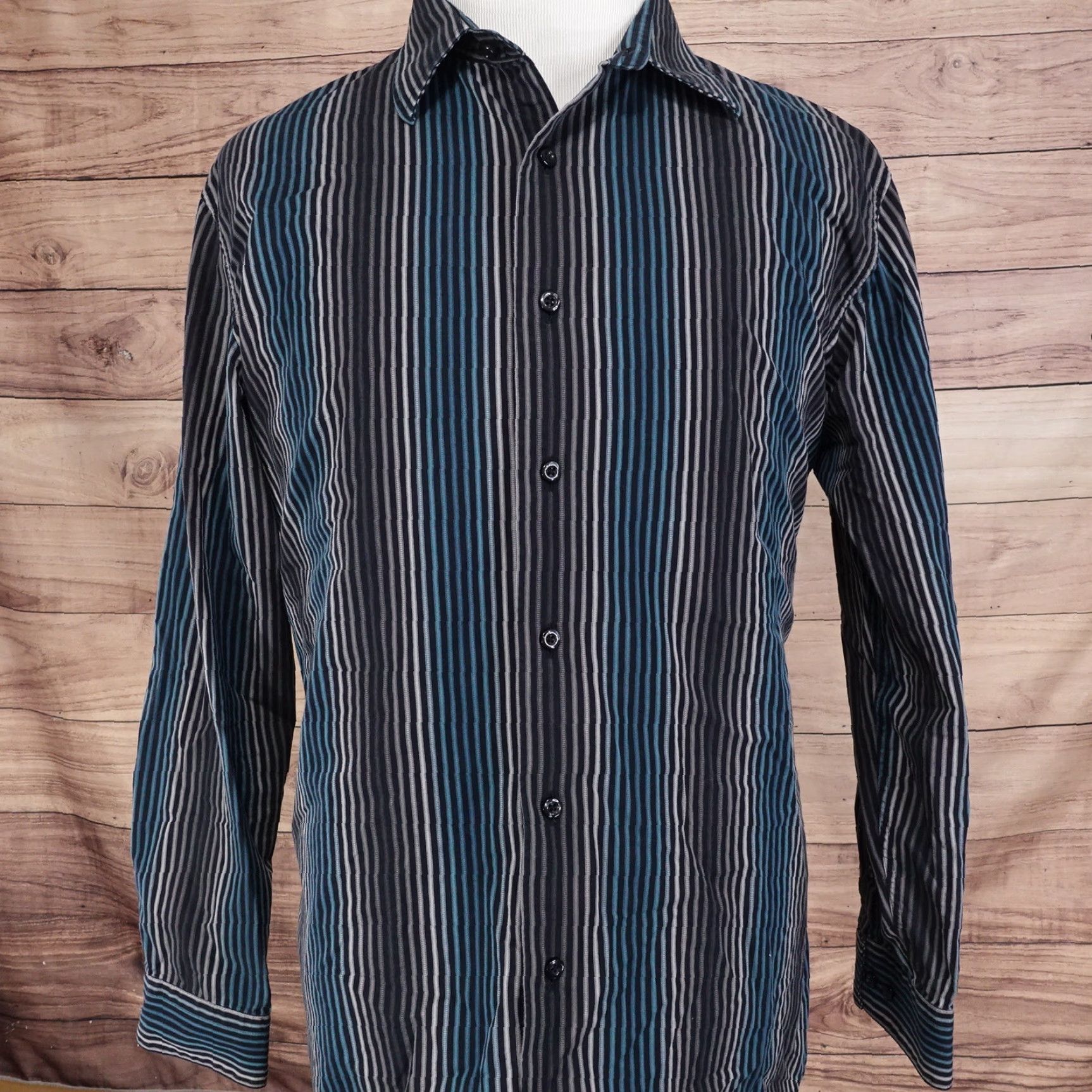 Apt. 9 APT. 9 Plaid Button-Up Long Sleeve Shirt Mens XL Multicolor Casual Workwear Size US XL / EU 56 / 4 - 3 Thumbnail