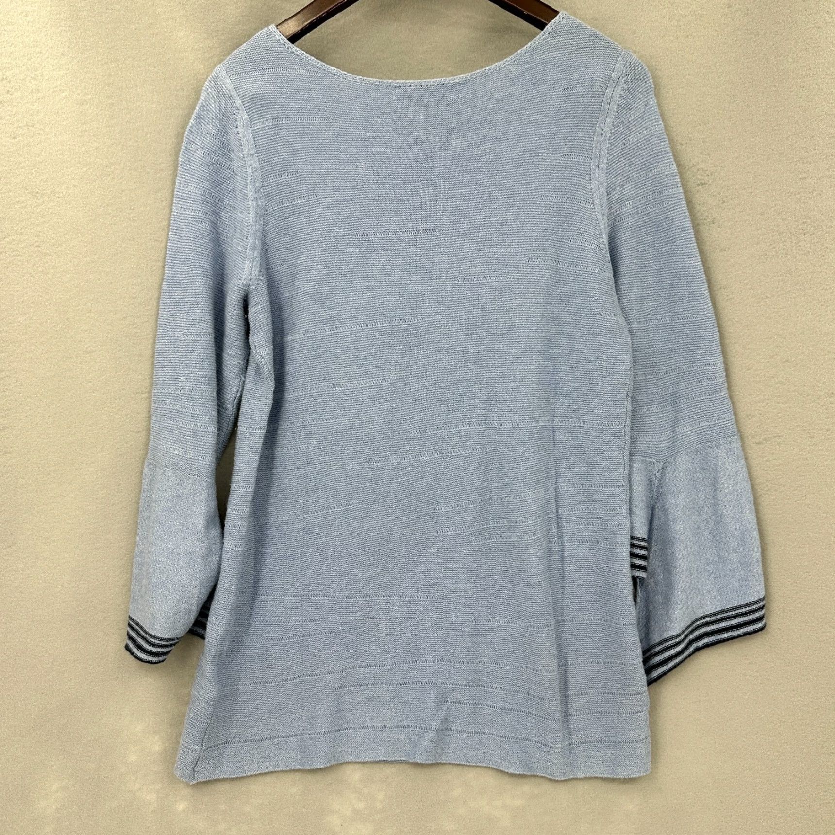 Vintage Laurie Felt Cashmere Blend Sweater Womens XS Blue Kimono Sleeve Relaxed Fit Pullover Size XS / US 0-2 / IT 36-38 - 7 Thumbnail